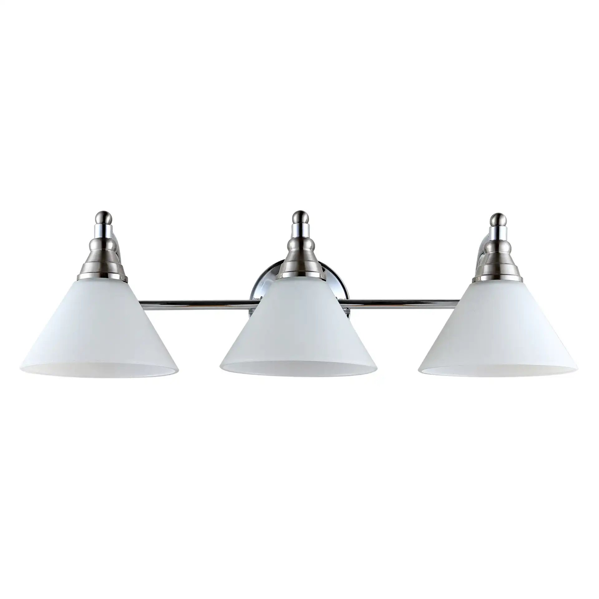Panya Wall Sconce in Nickel / White, detail view