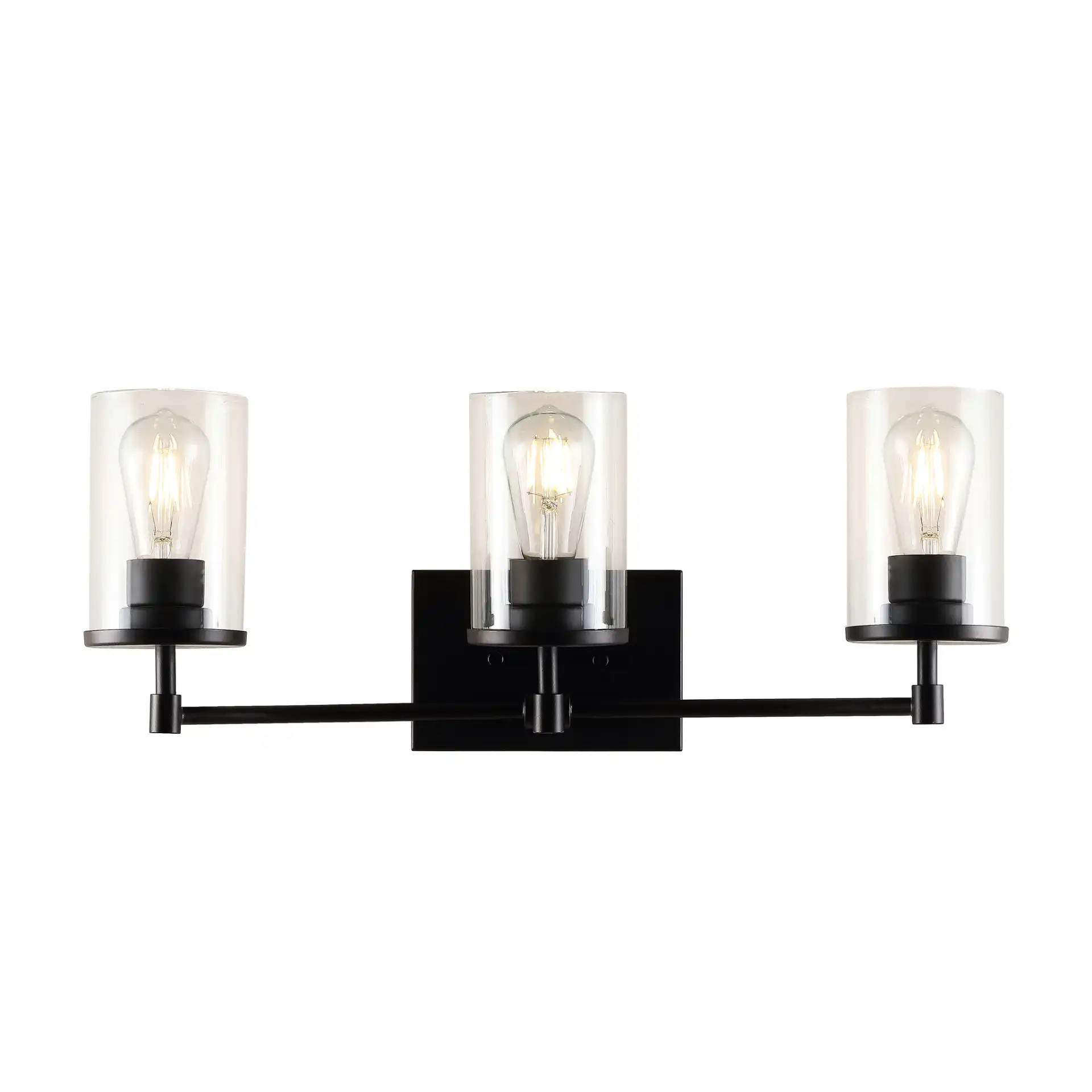 Ronsa Three-Light Wall Sconce in Oil Rub Bronze / Clear
