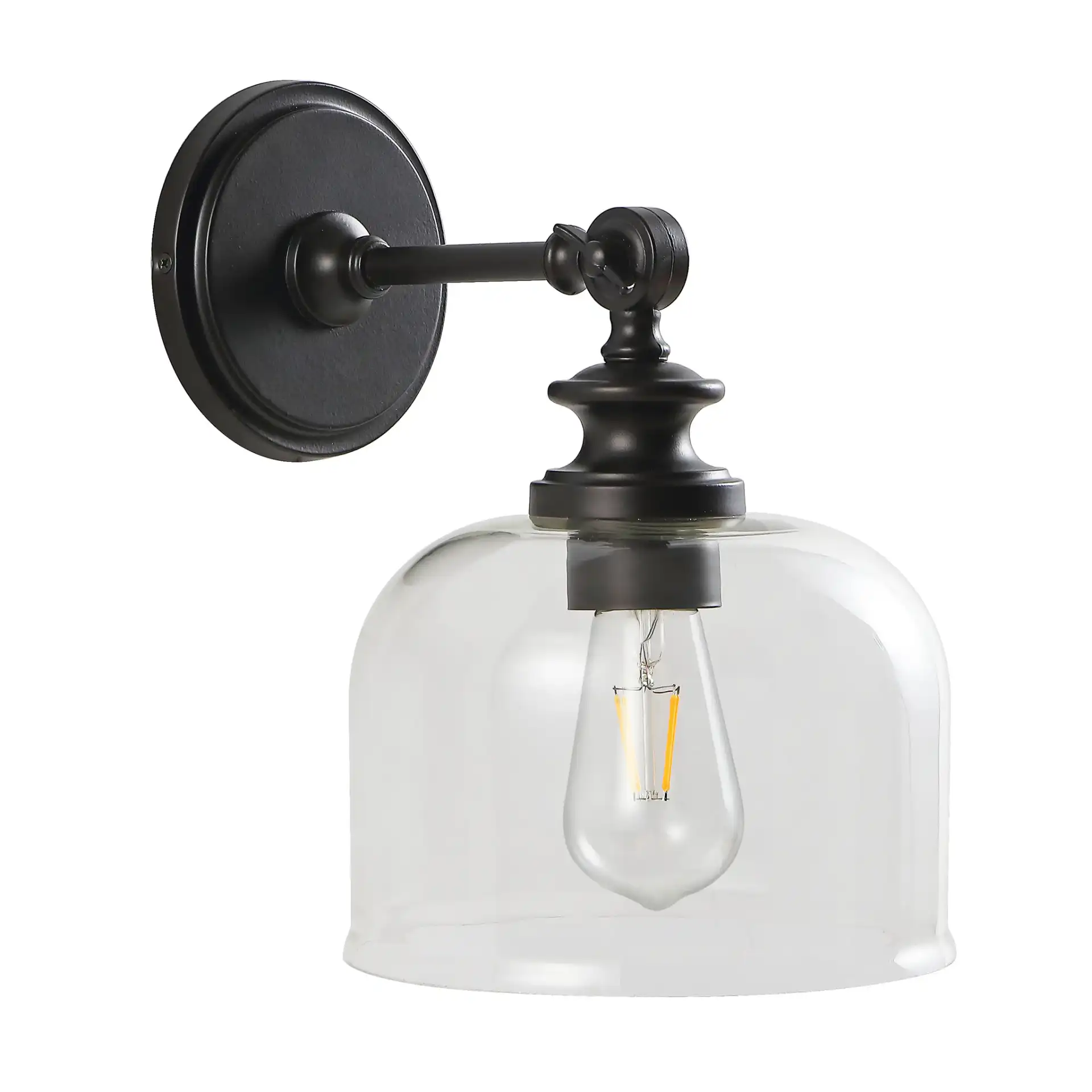 Neri Wall Sconce (Set Of 2) in Oil Rub Bronze / Clear, detail view