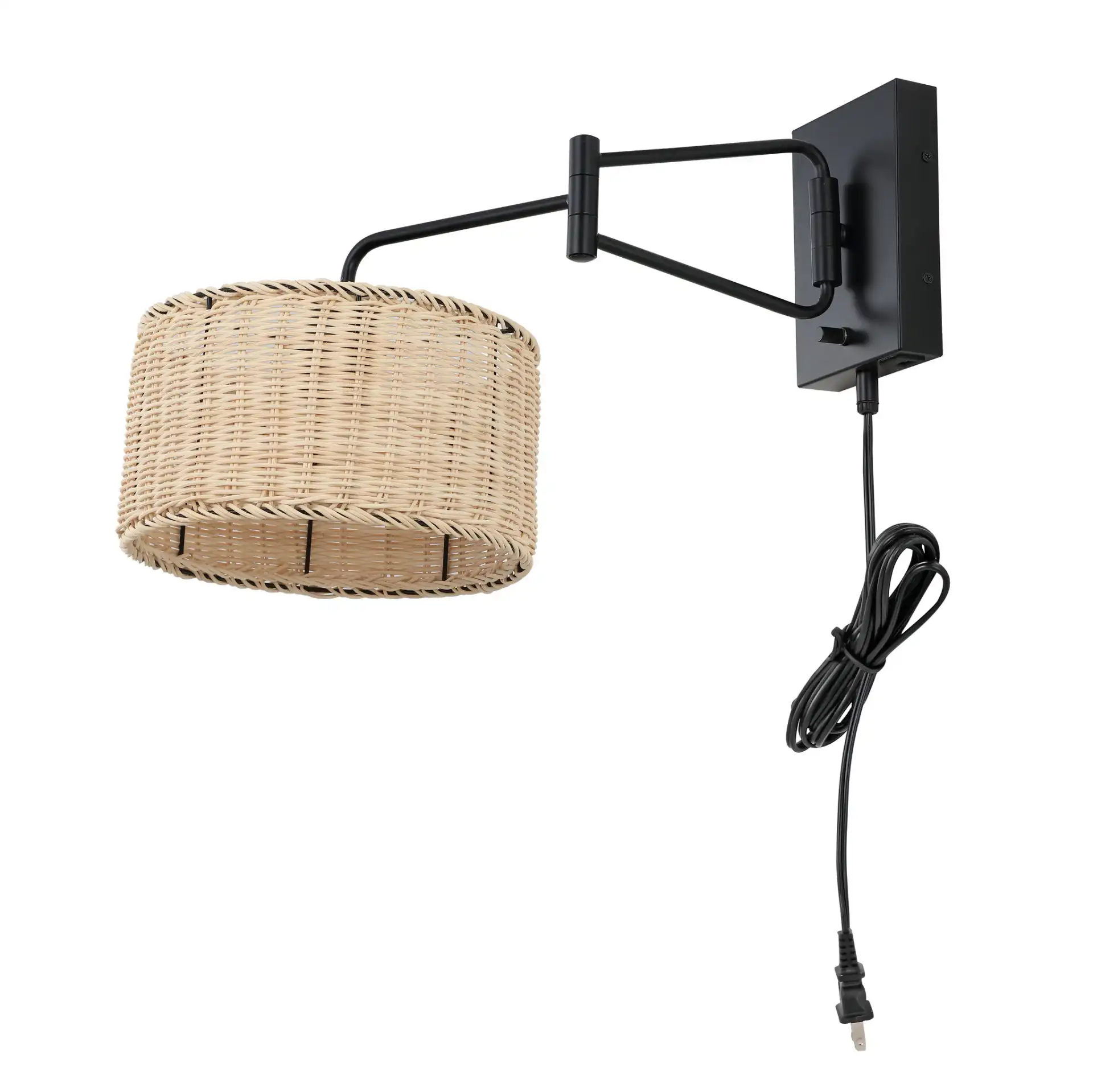 Bramley Wall Sconce (Set Of 2) in Natural / Black, detail view