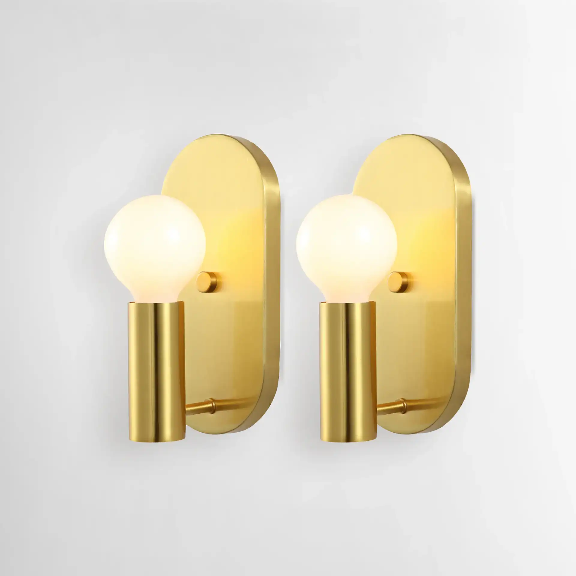 Irima Wall Sconce (Set Of 2) in Brass, detail view