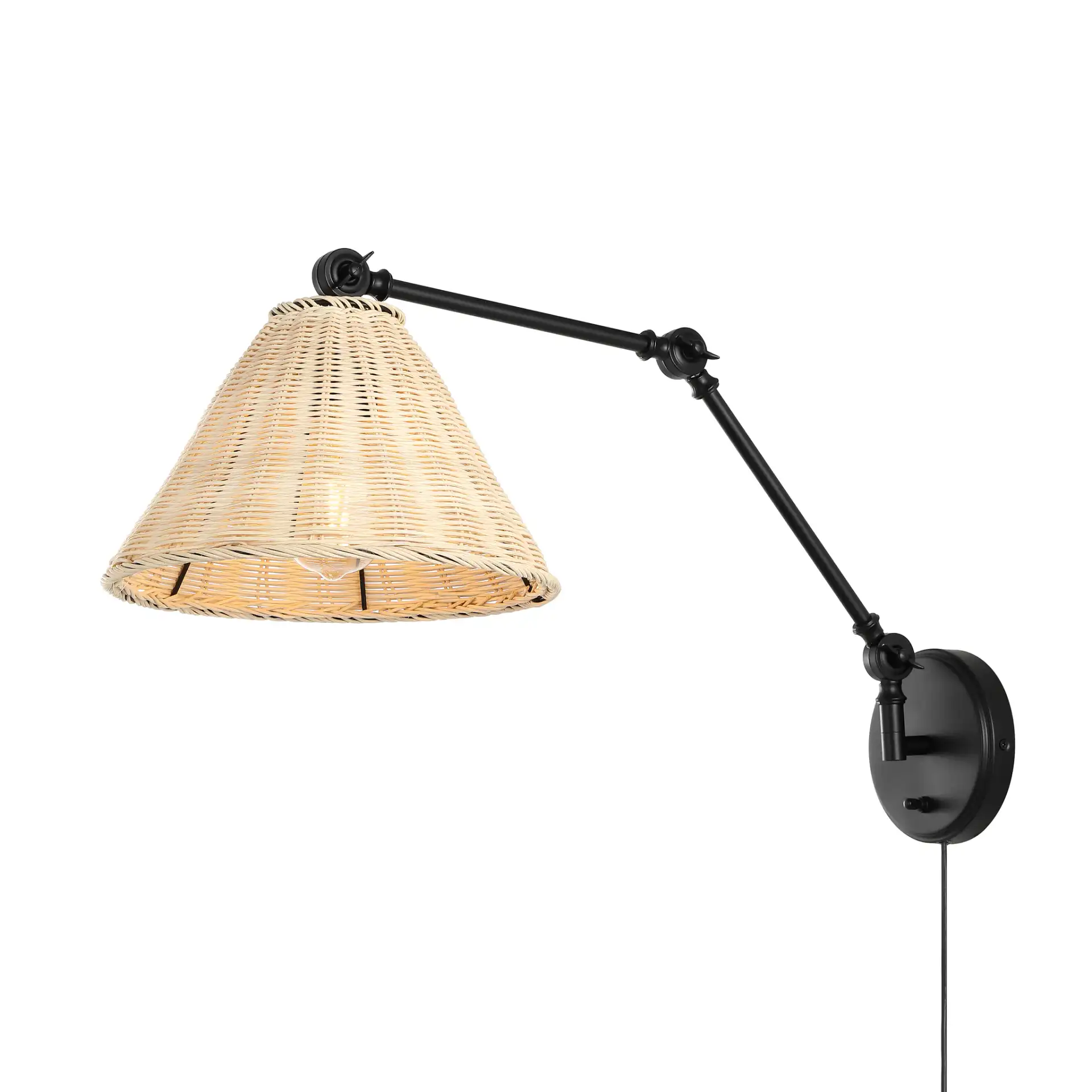 Solado Wall Sconce (Set of 2) in Natural / Black