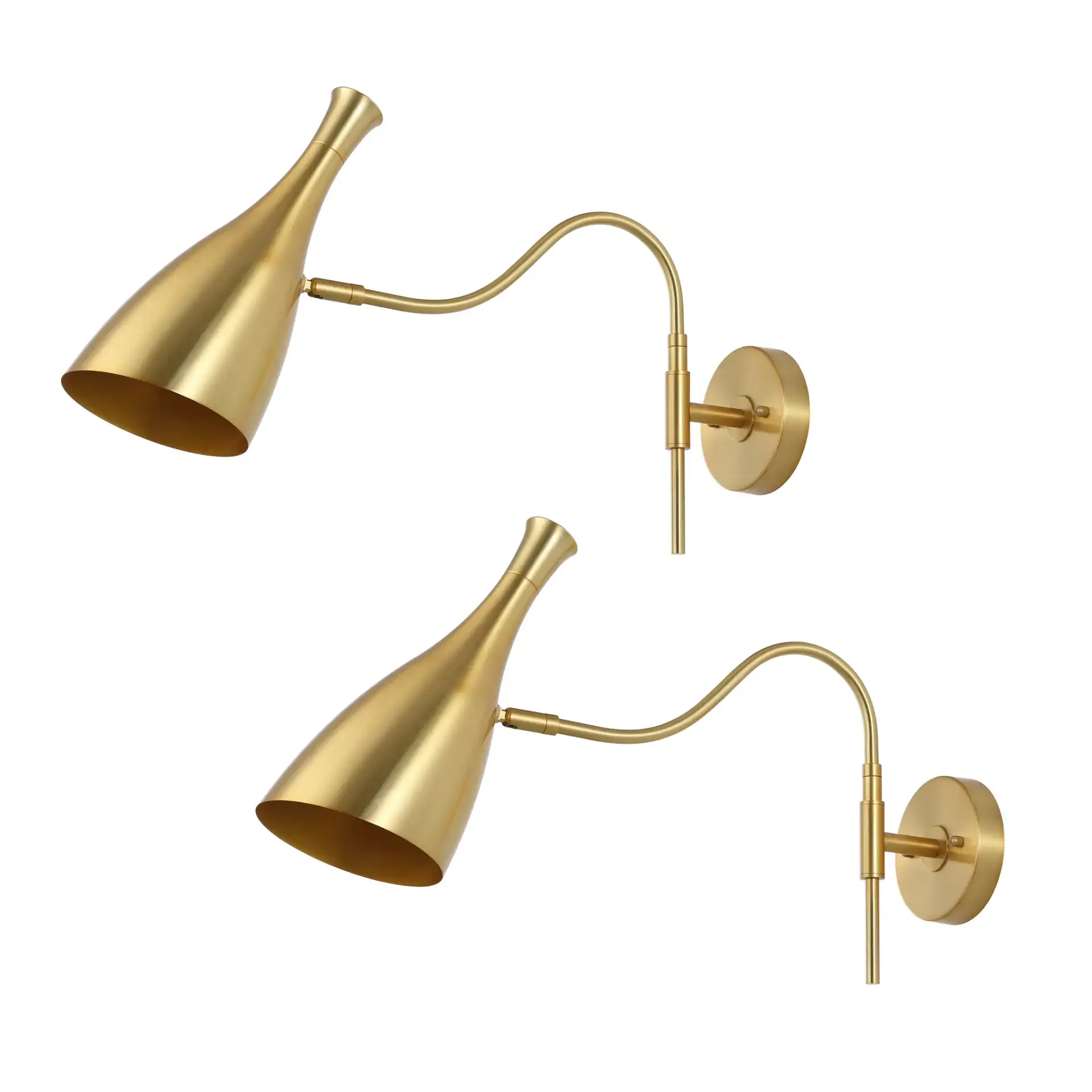 Harlona Wall Sconce (Set of 2) in Brass, detail view