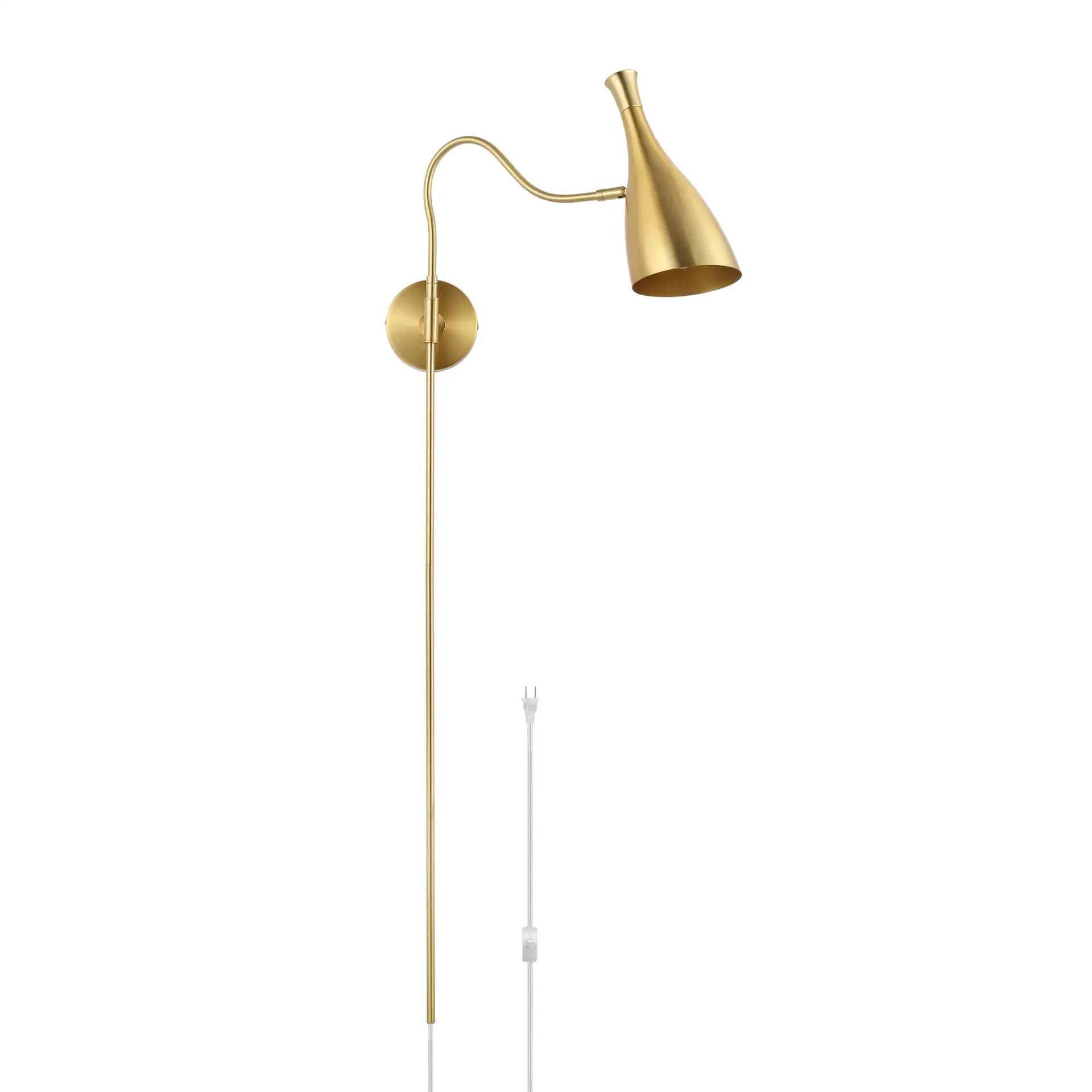 Hellene Wall Sconce in Brass, detail view