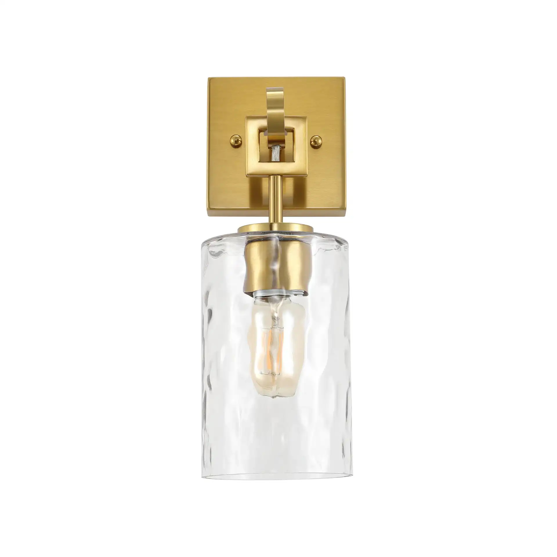 Tyrosa Wall Sconce (Set Of 2) in Brass / Clear, detail view