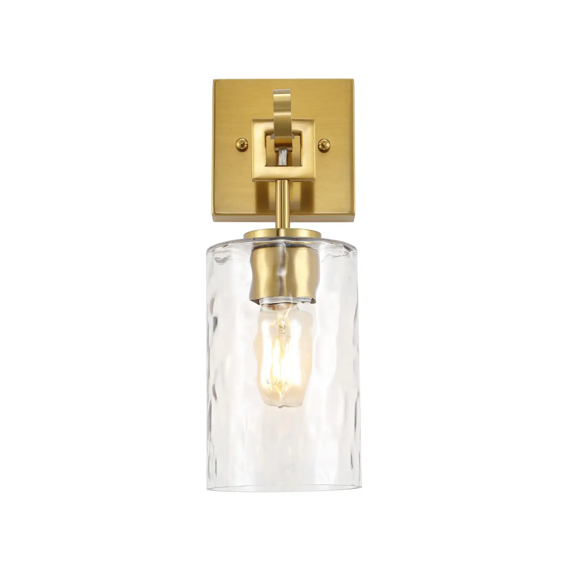 Tyrosa Wall Sconce (Set Of 2) in Brass / Clear