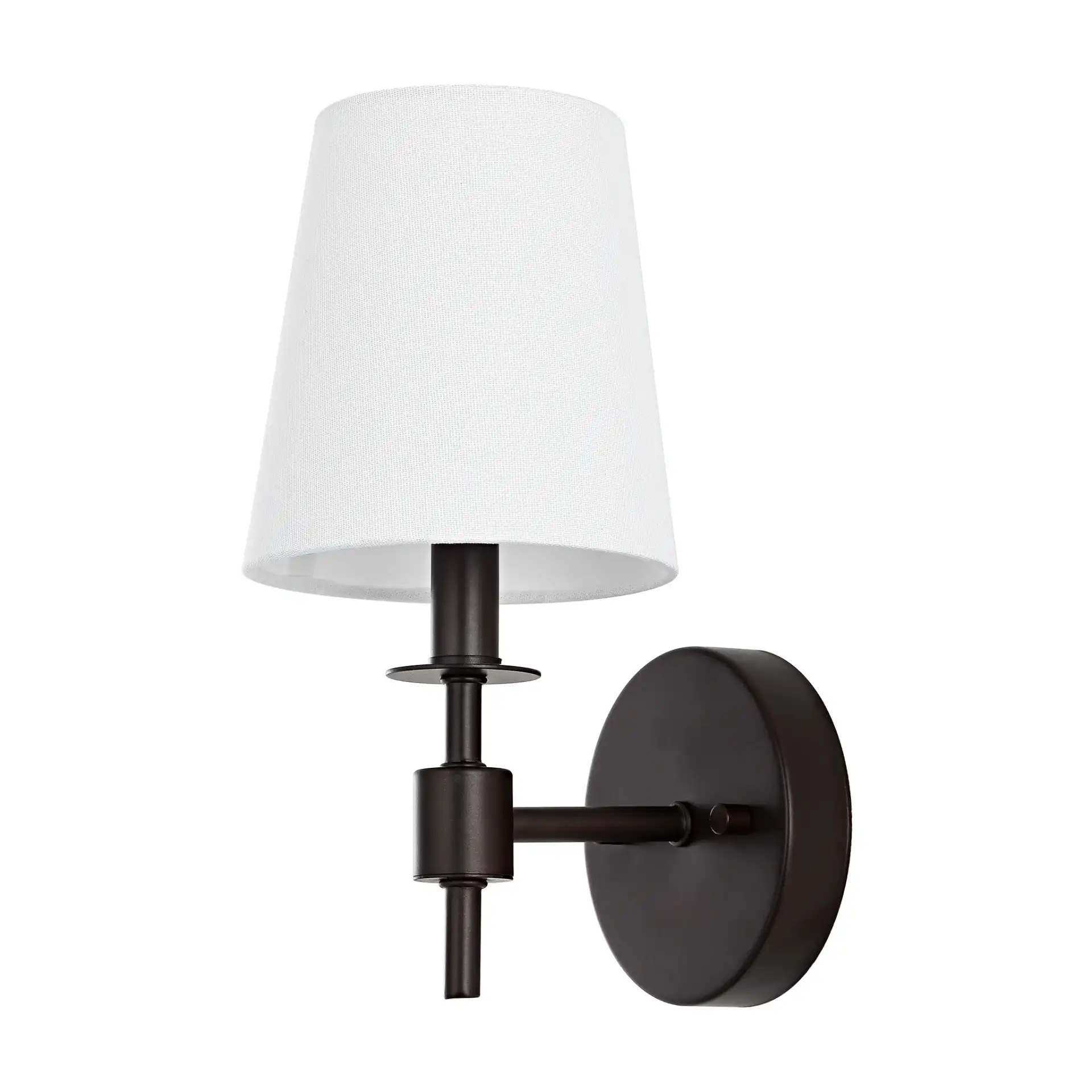 Dalany 7-Inch Wall Sconce (Set Of 2) in Black, detail view