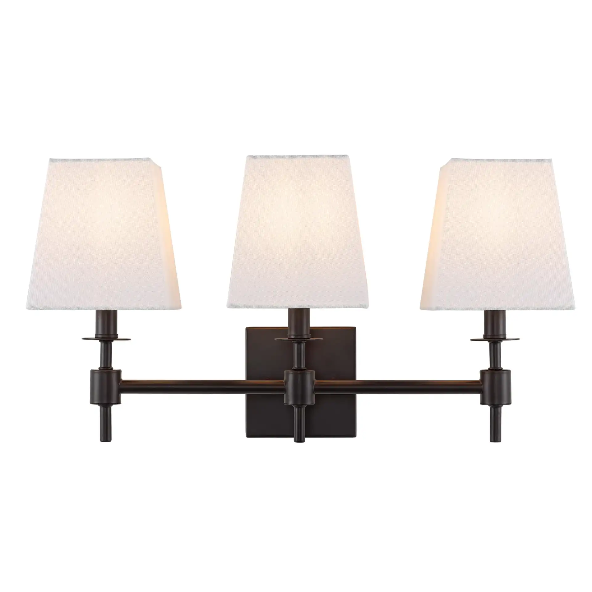 Clelia Three-Light Wall Sconce in Black