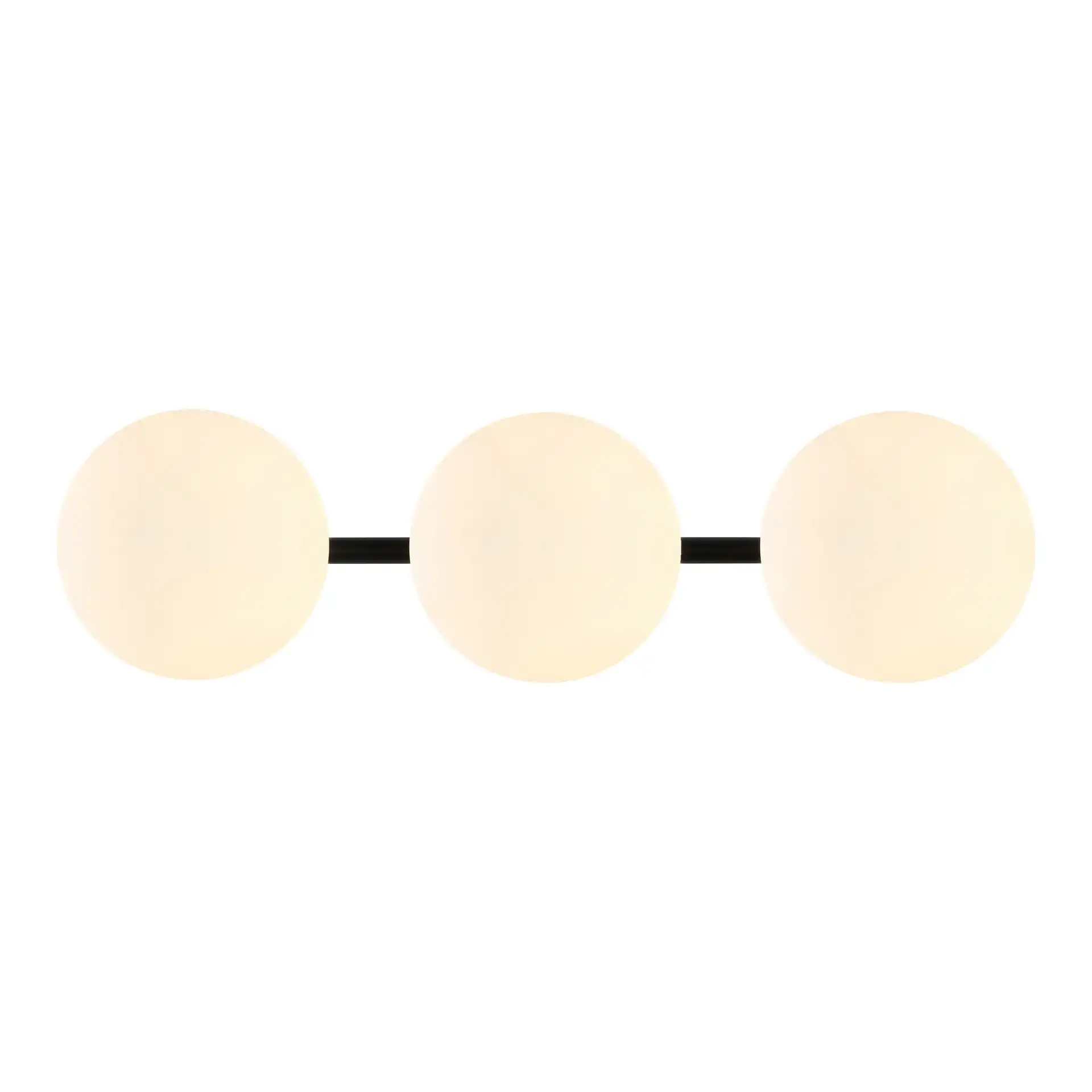 Amaoi Three-Light Wall Sconce in Black