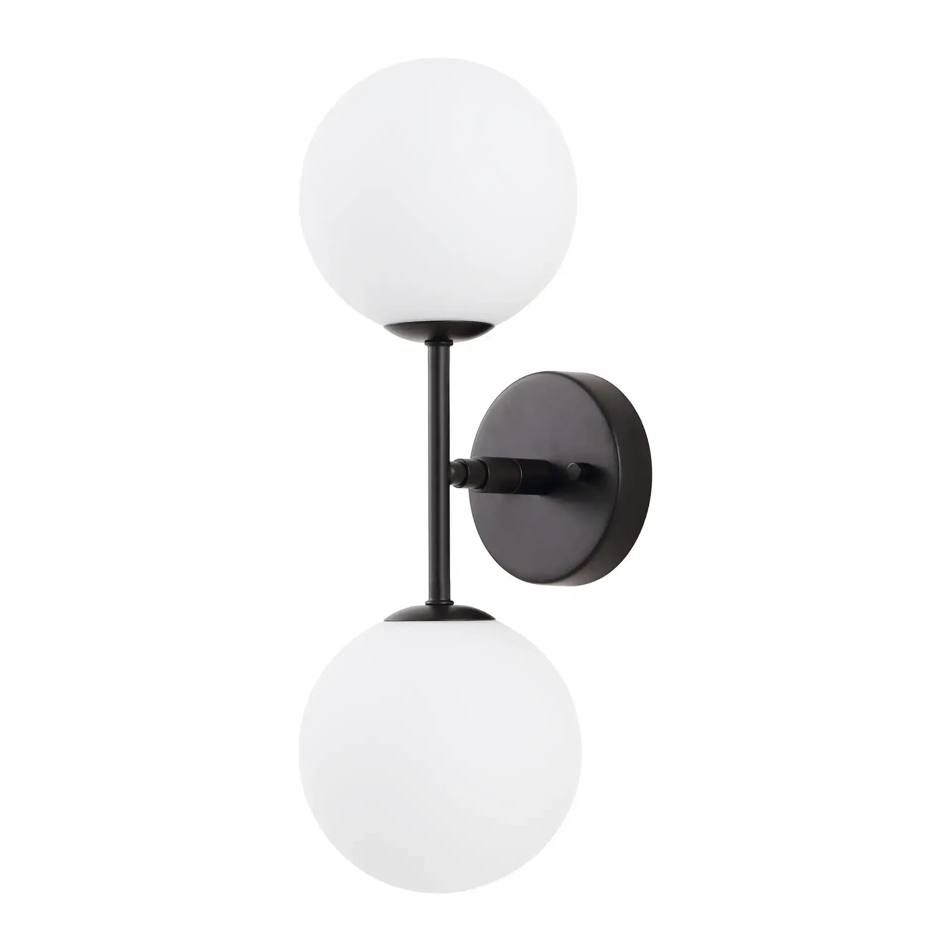 Hymn Two-Light Wall Sconce in Black