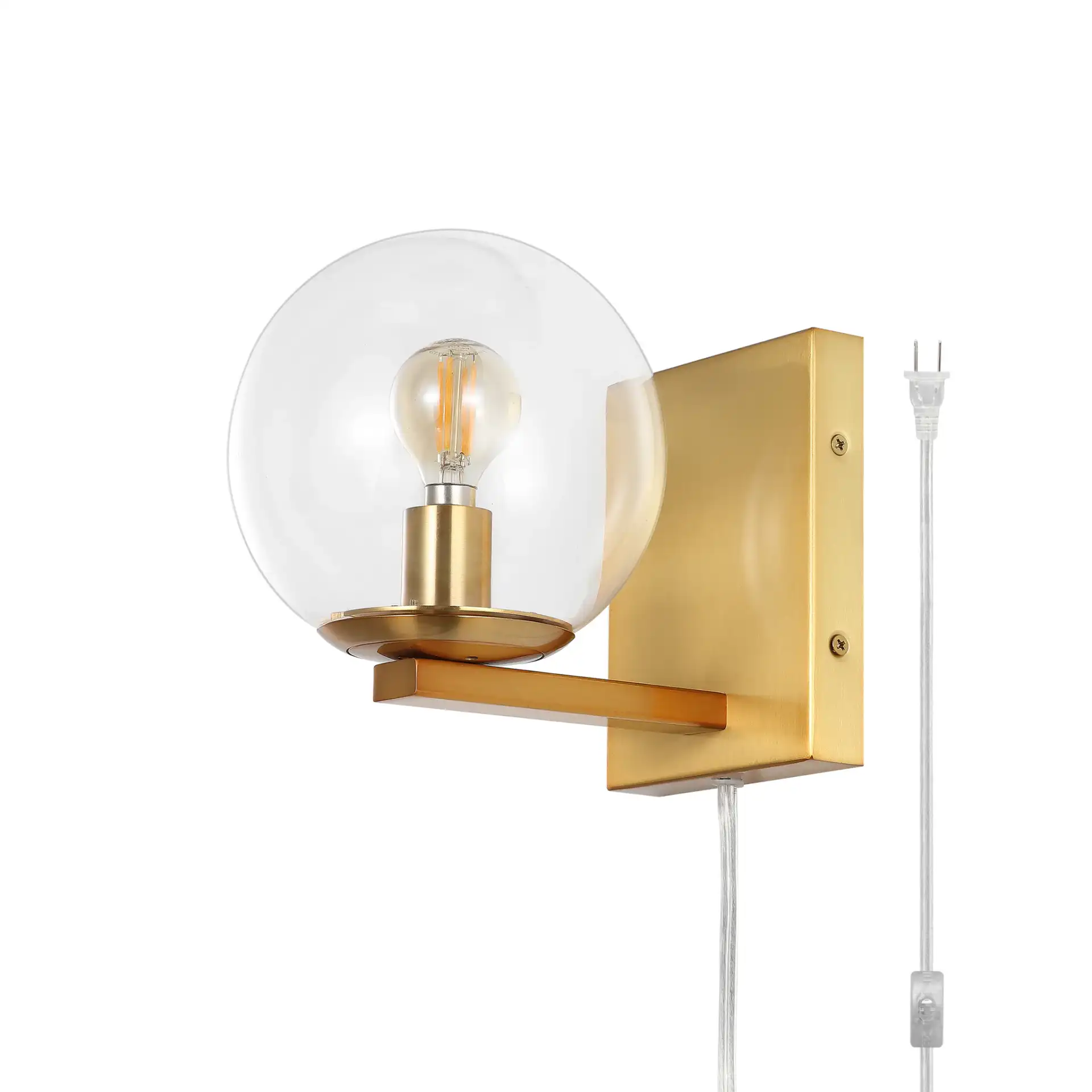 Jurosa Wall Sconce (Set Of 2) in Brass, detail view