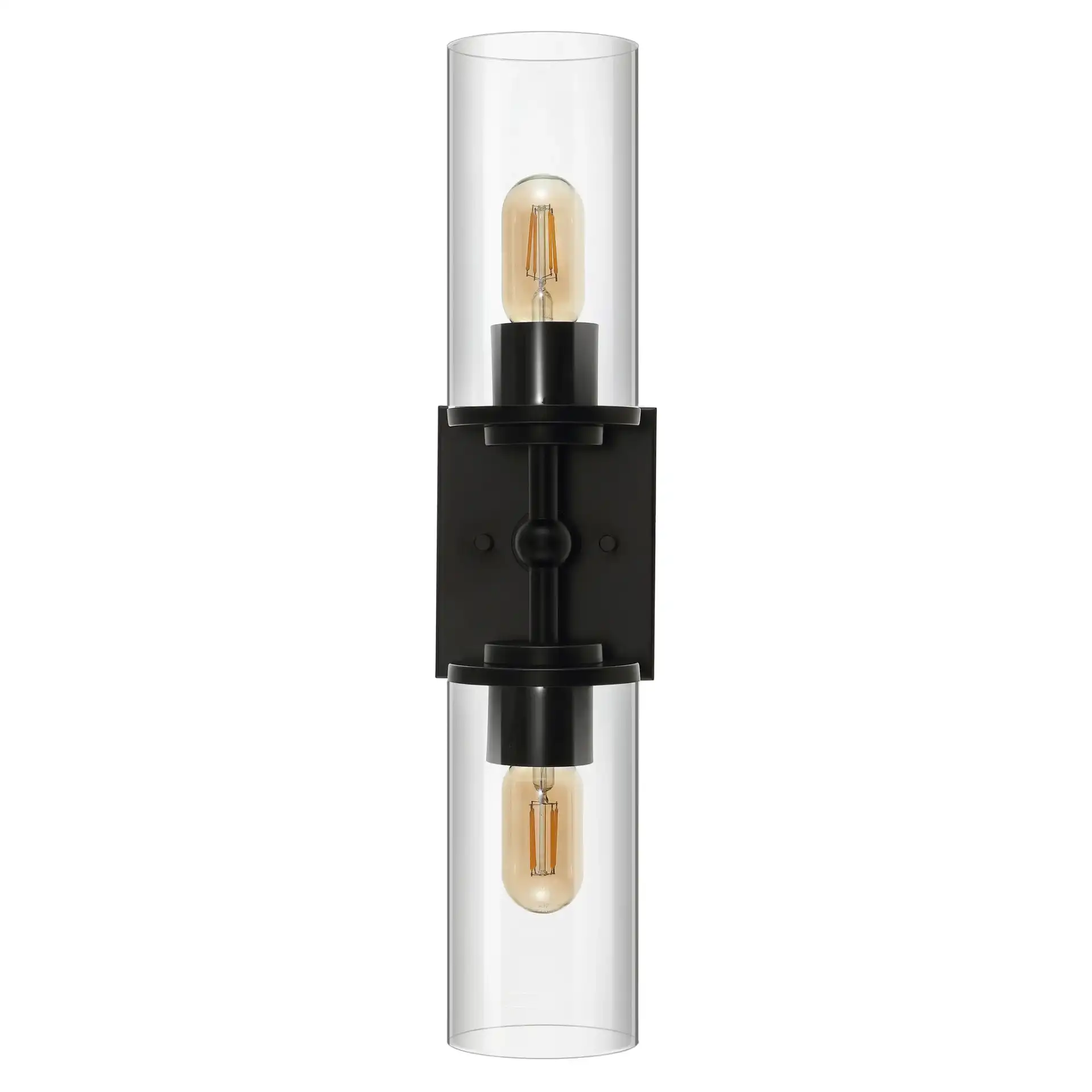 Lolita Two-Light 6" Wall Sconce in Black, detail view