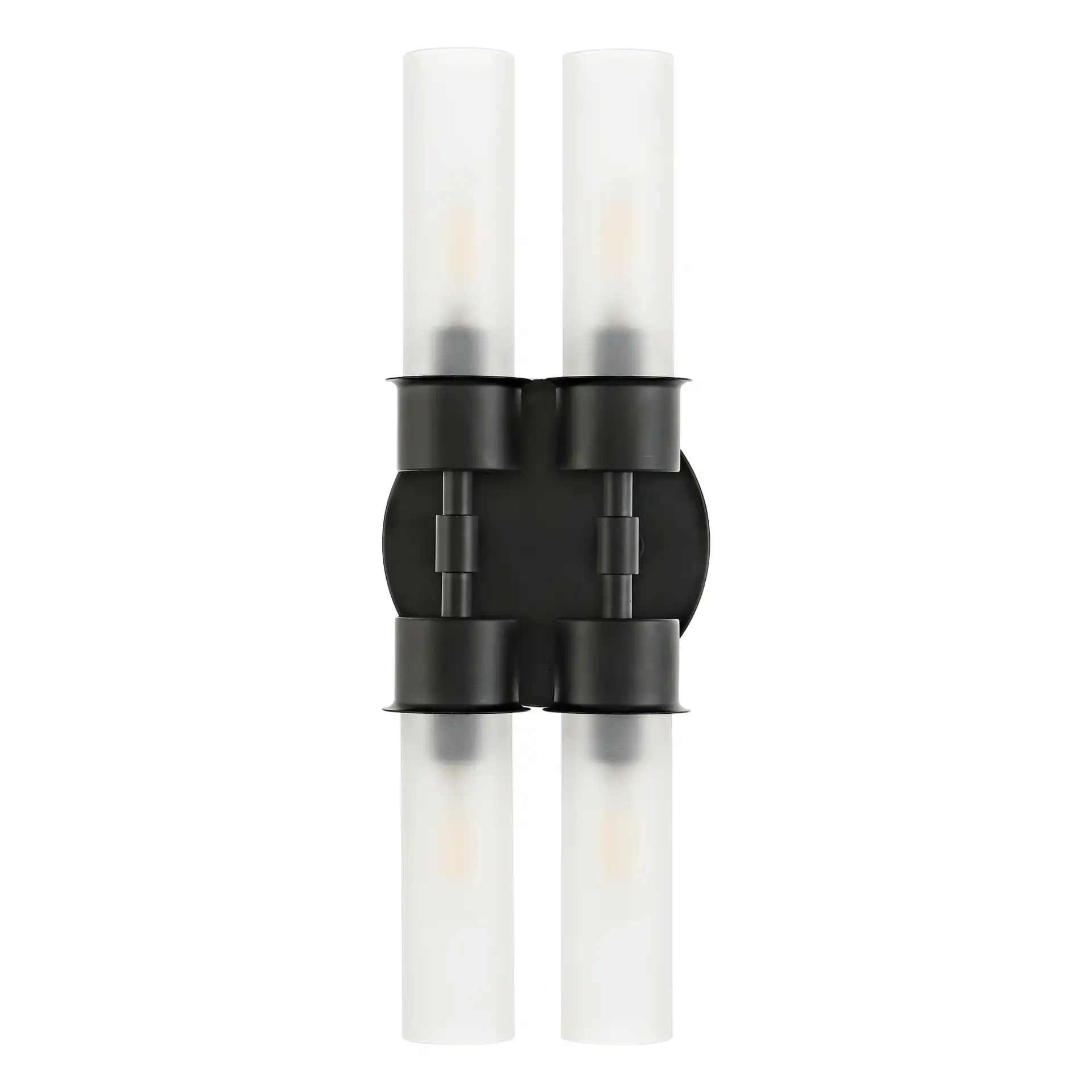 Joli Four-Light Wall Sconce in Black, detail view