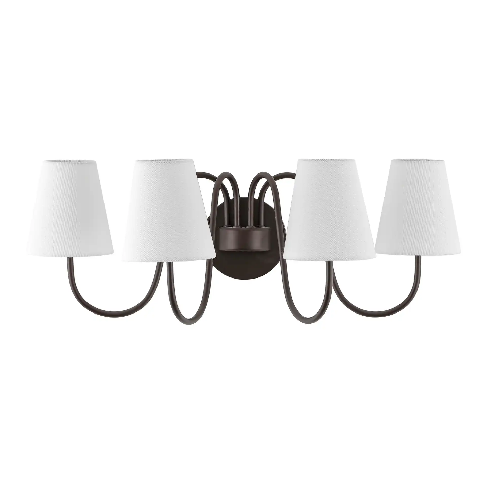 Rhea Four-Light Wall Sconce in Oil Rub Bronze, detail view