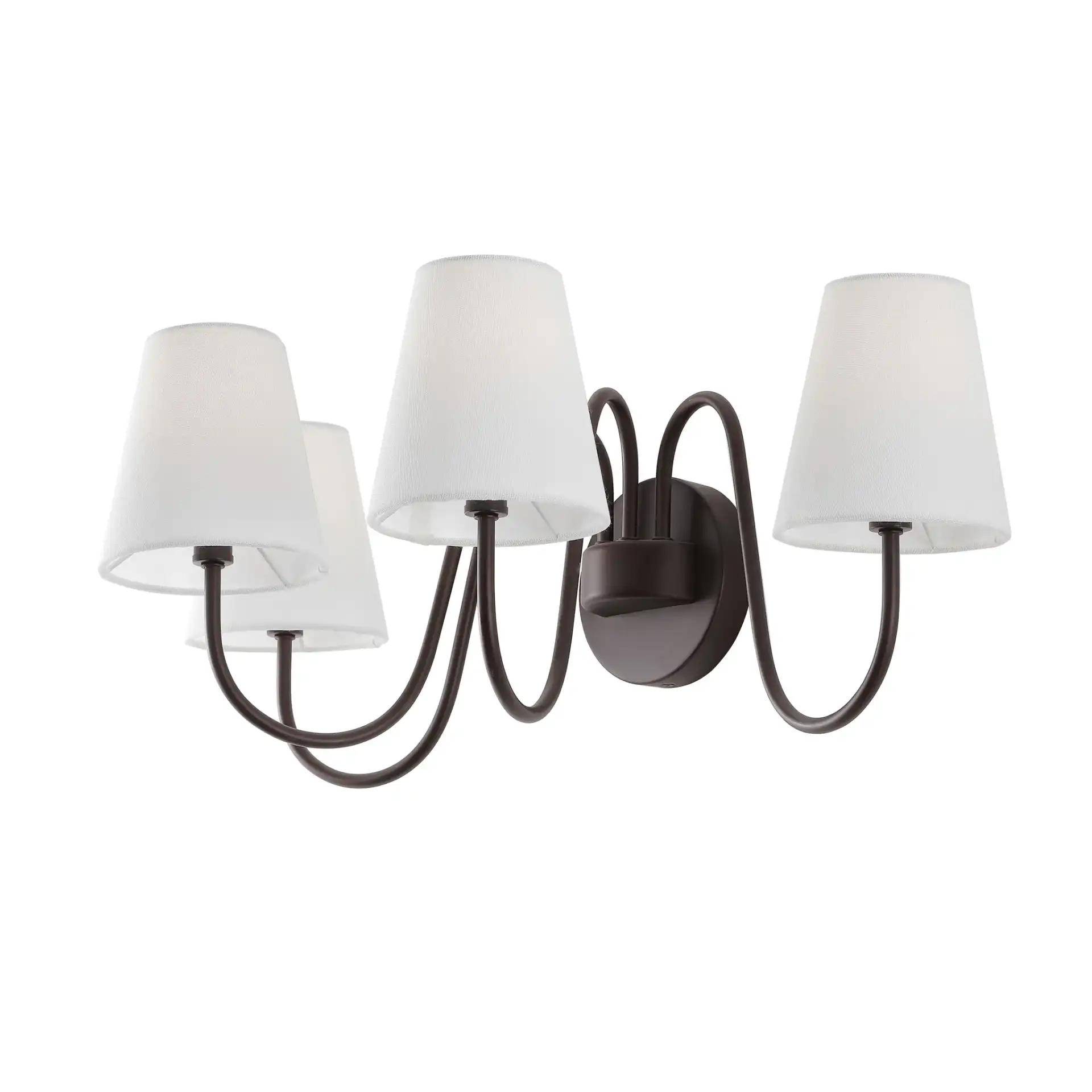 Rhea Four-Light Wall Sconce in Oil Rub Bronze, detail view