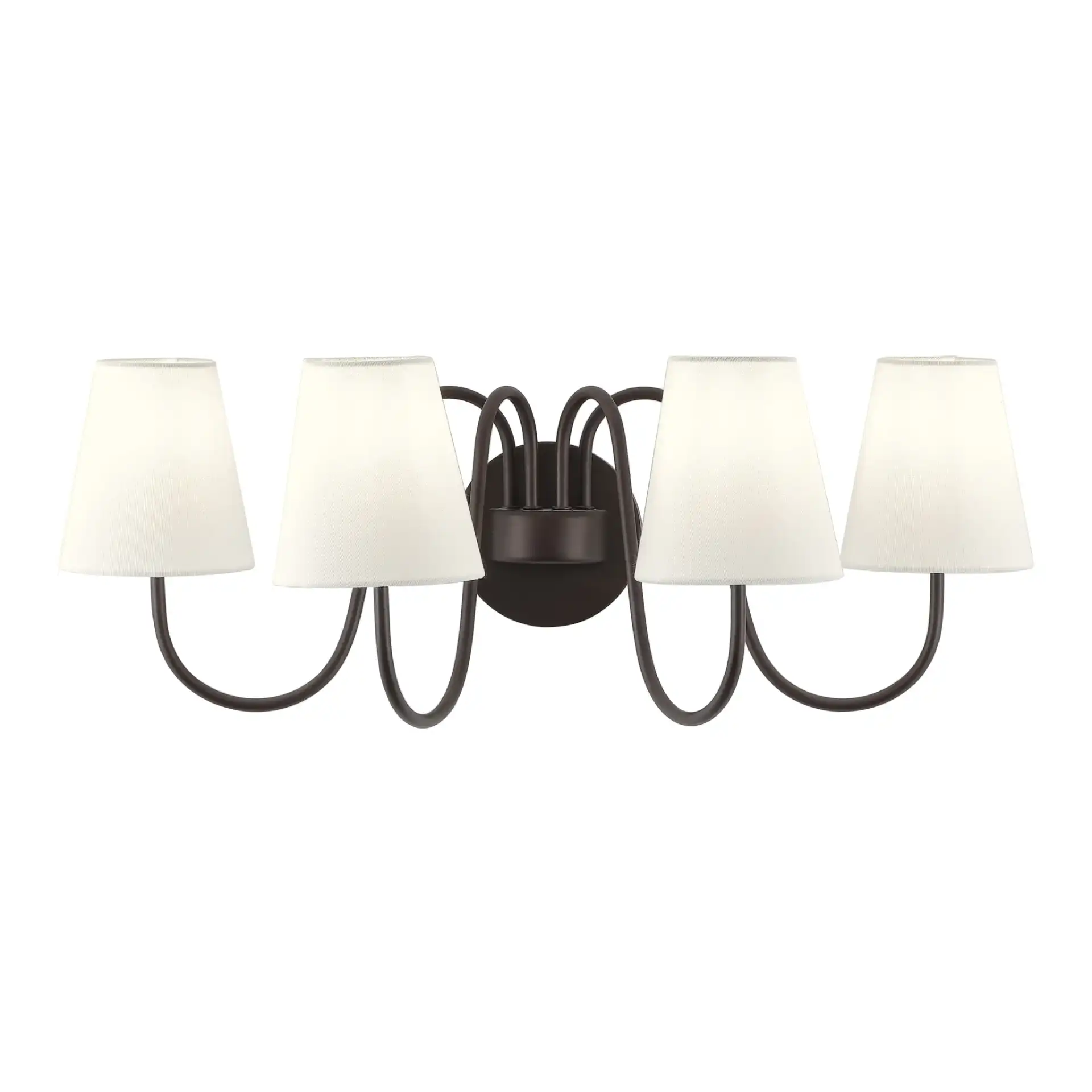Rhea Four-Light Wall Sconce in Oil Rub Bronze