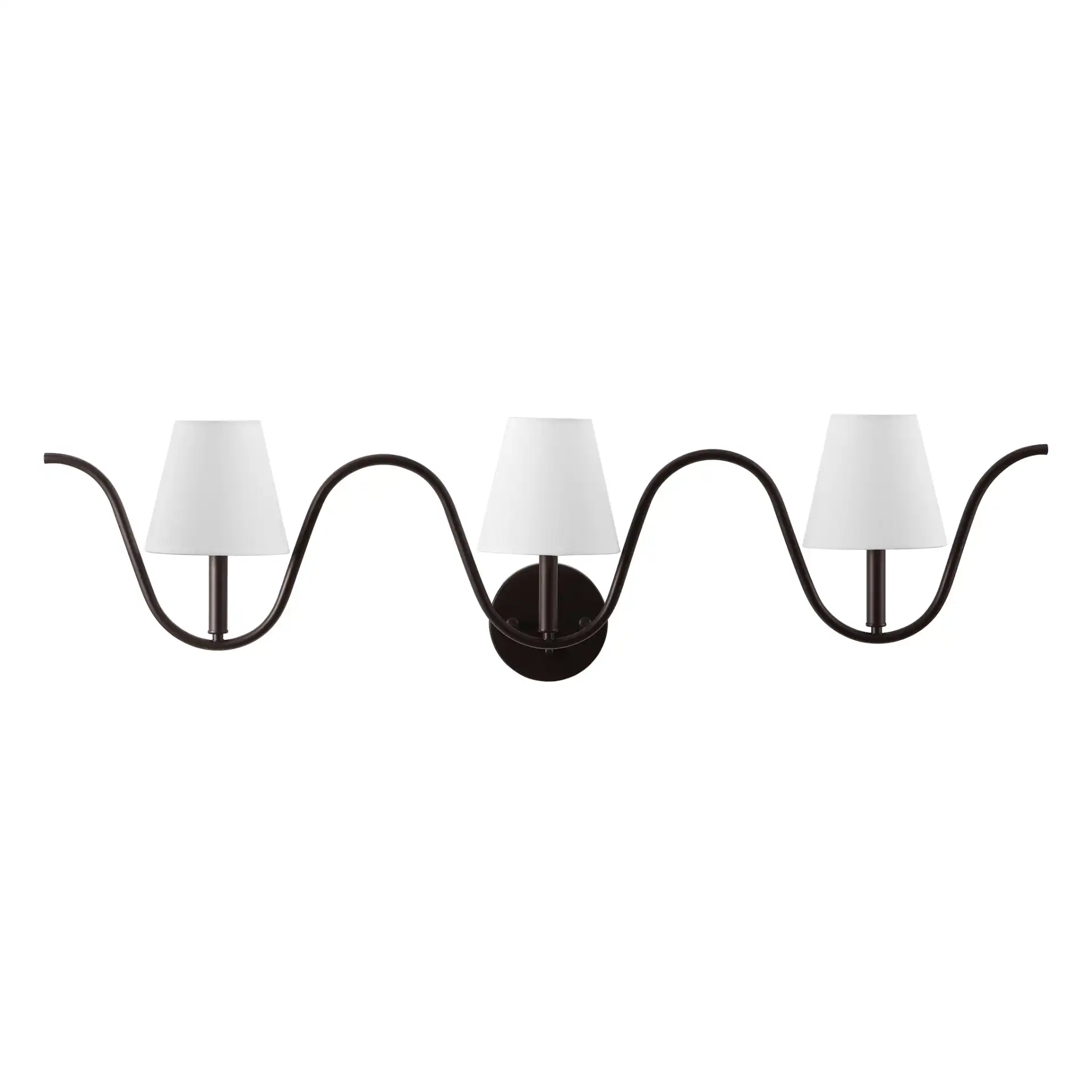 Rylie Three-Light Wall Sconce in Oil Rub Bronze, detail view