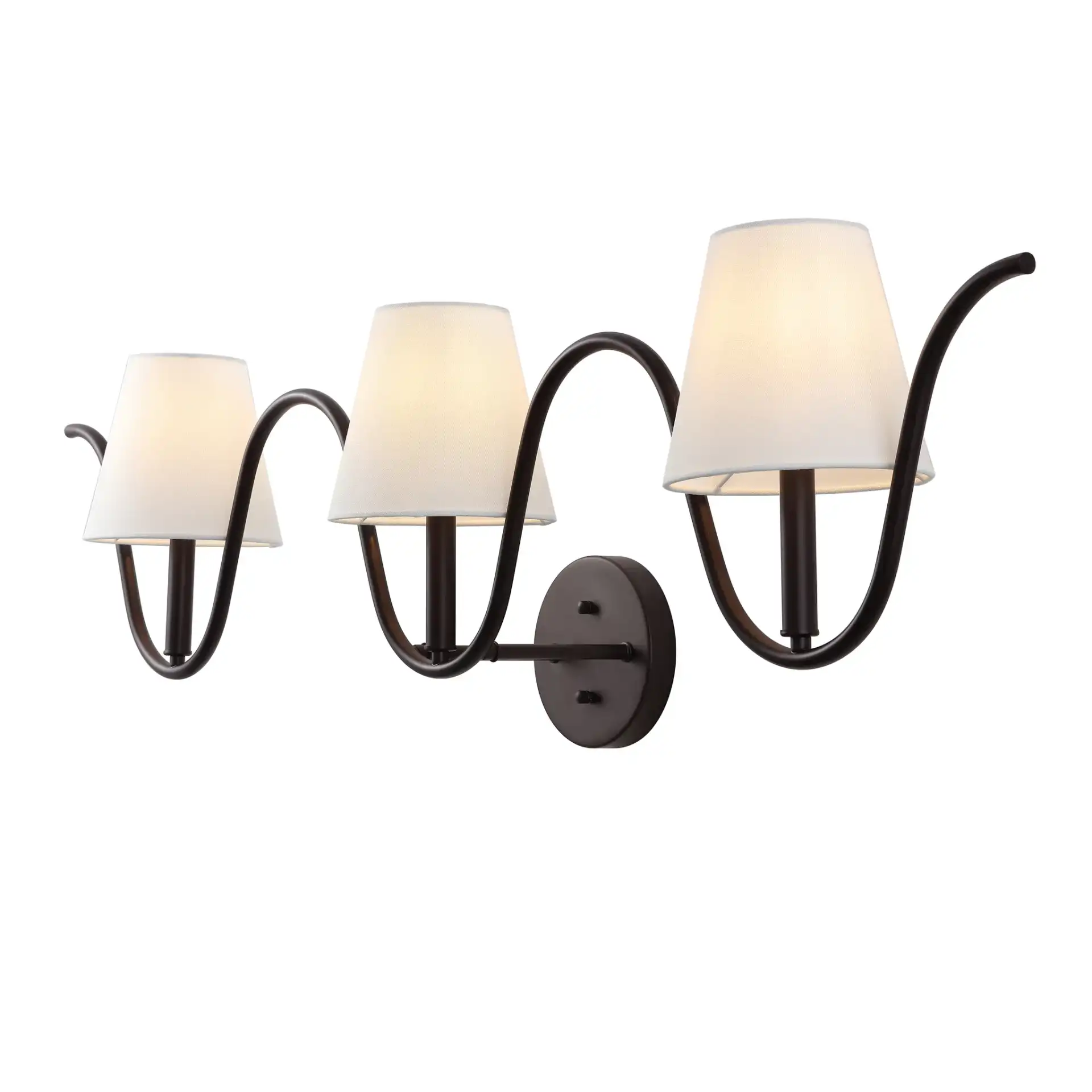 Rylie Three-Light Wall Sconce in Oil Rub Bronze