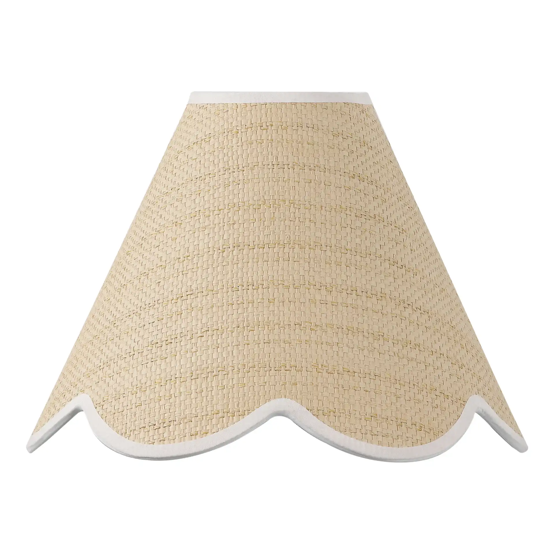 Myka Wall Sconce in Natural / White, detail view
