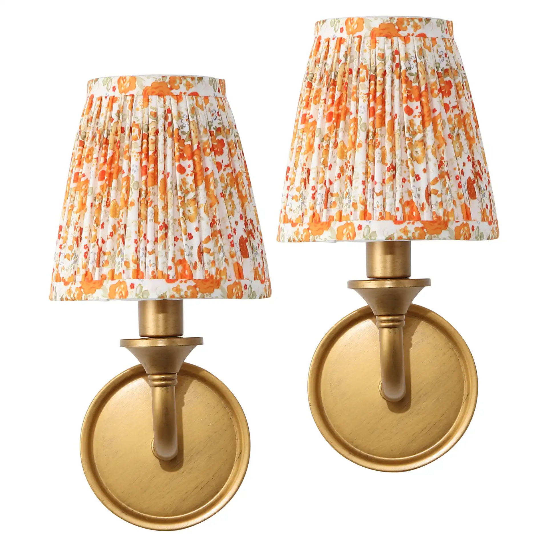 Maicie Wall Sconce (Set of 2) in Orange / Gold