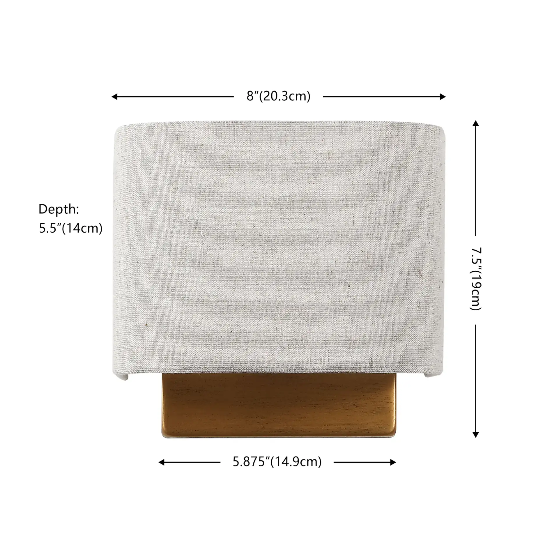 Deria Wall Sconce (Set Of 2) in Oatmeal / Gold, detail view