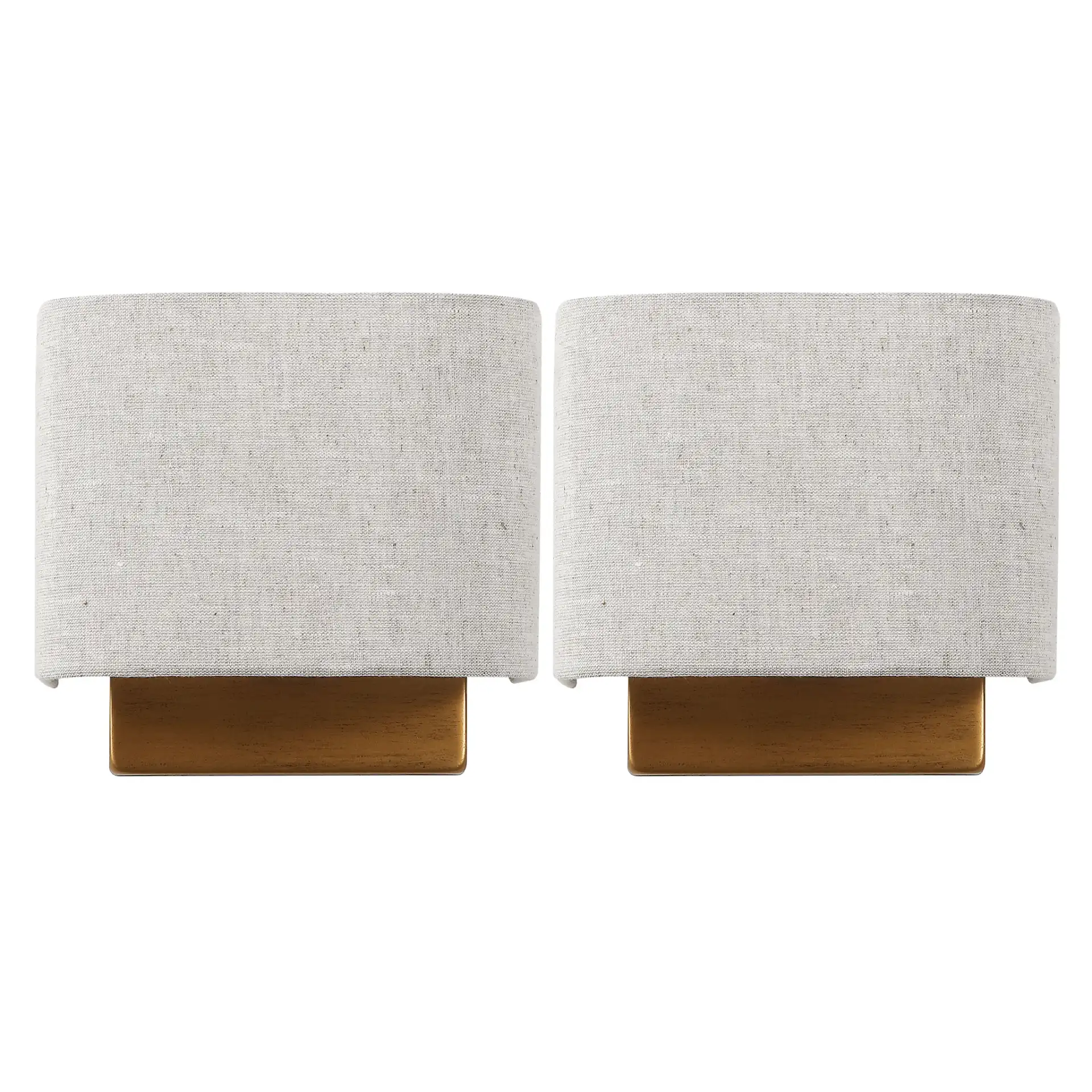 Deria Wall Sconce (Set Of 2) in Oatmeal / Gold, detail view
