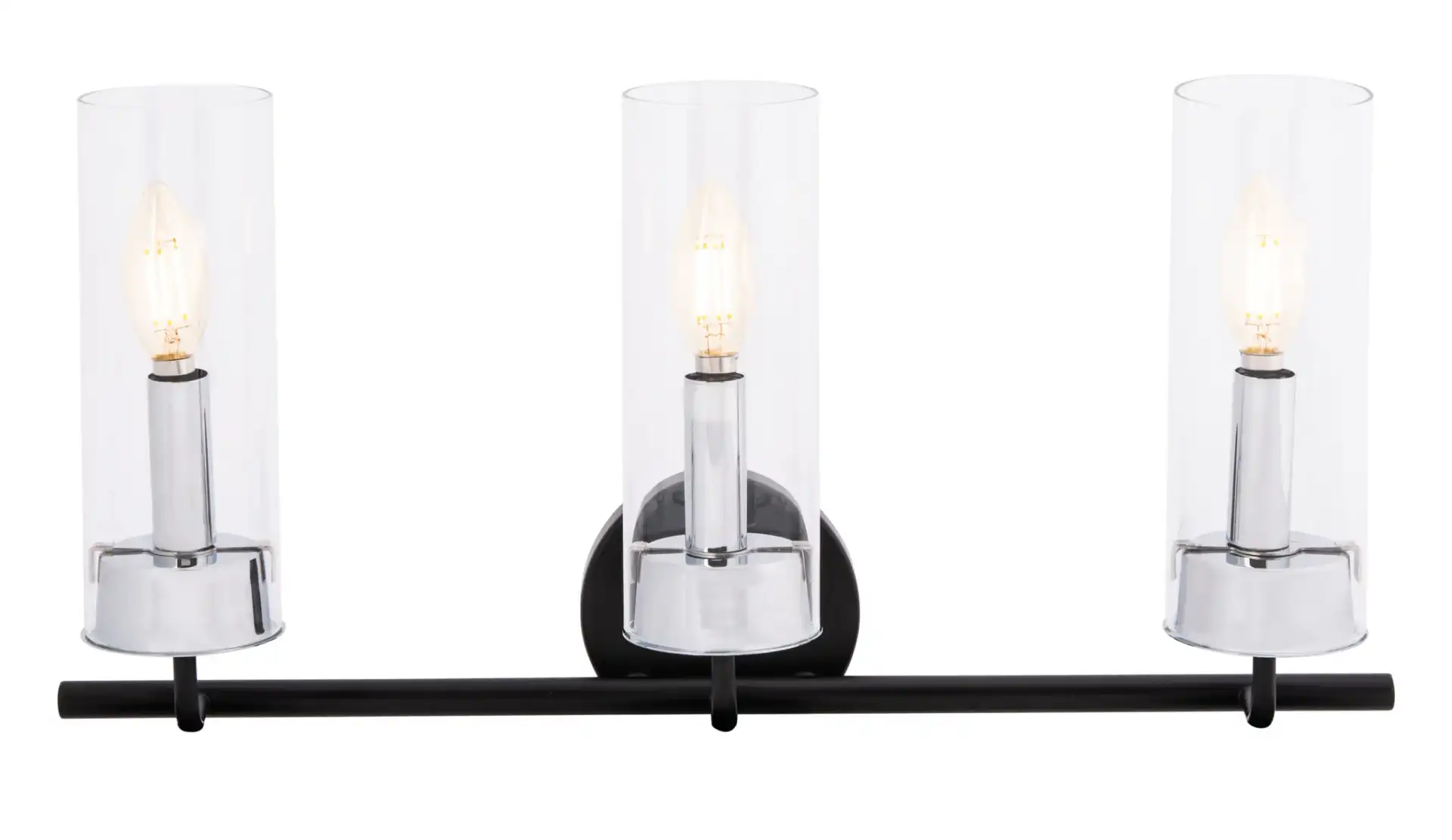 Remery Vanity Sconce in Chrome / Black