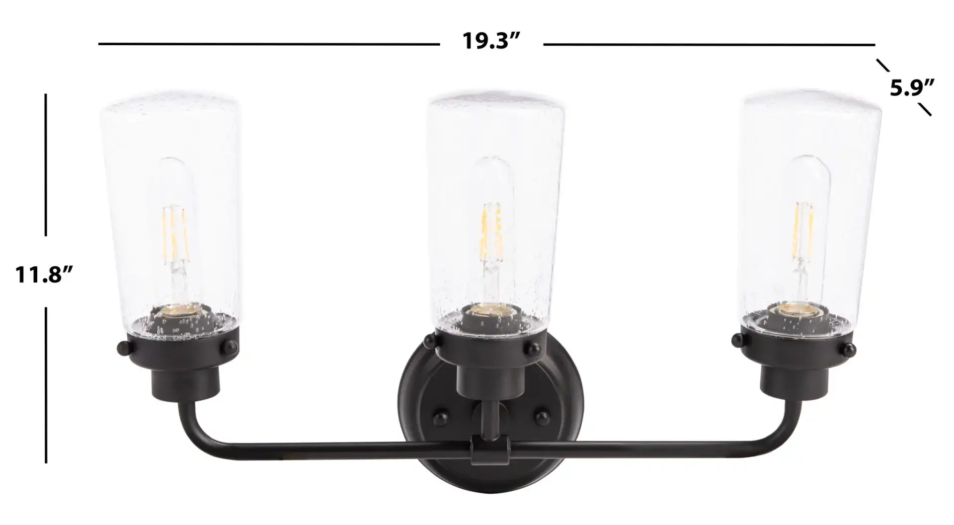 Derser Vanity Sconce in Oil Rubbed Bronze, detail view