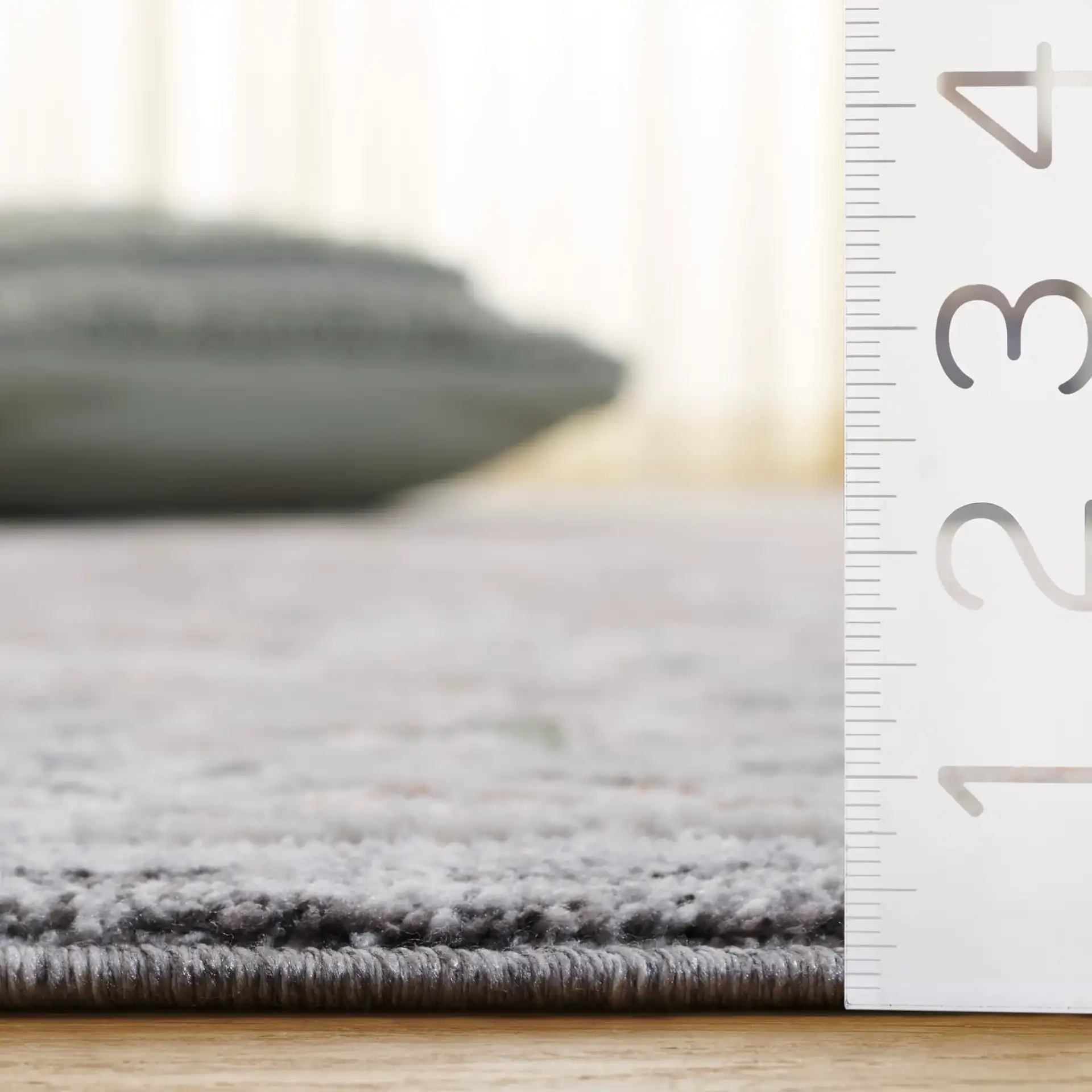 Scarlett Distressed Medallion Rug in Dark Gray / Ivory Rust in a styled room