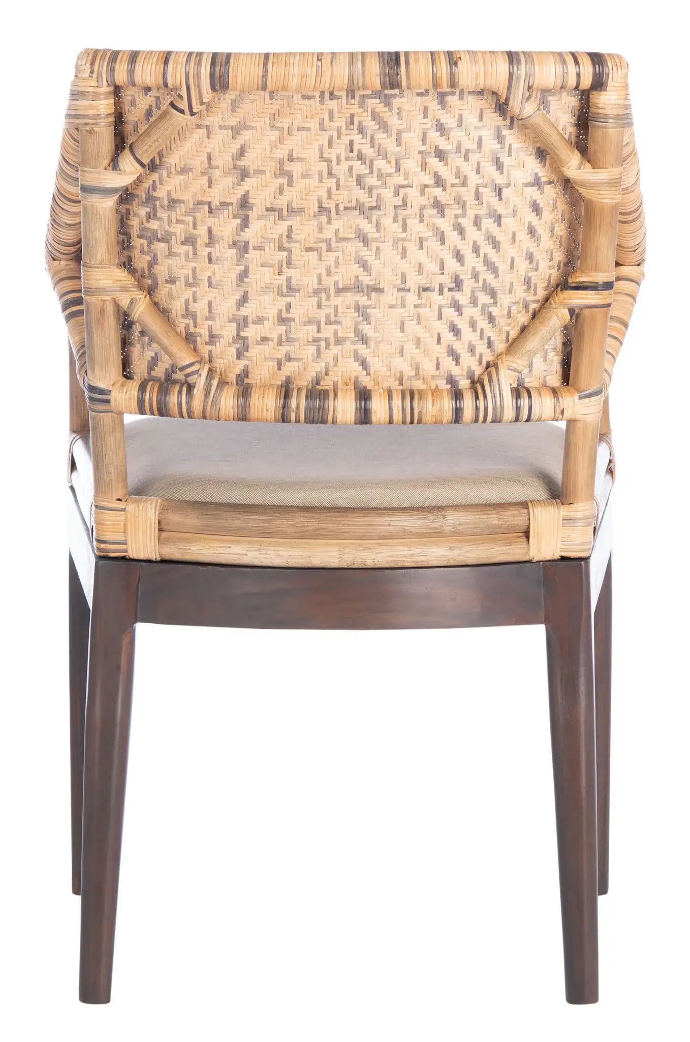 Carlo Arm Chair in Brown, detail view