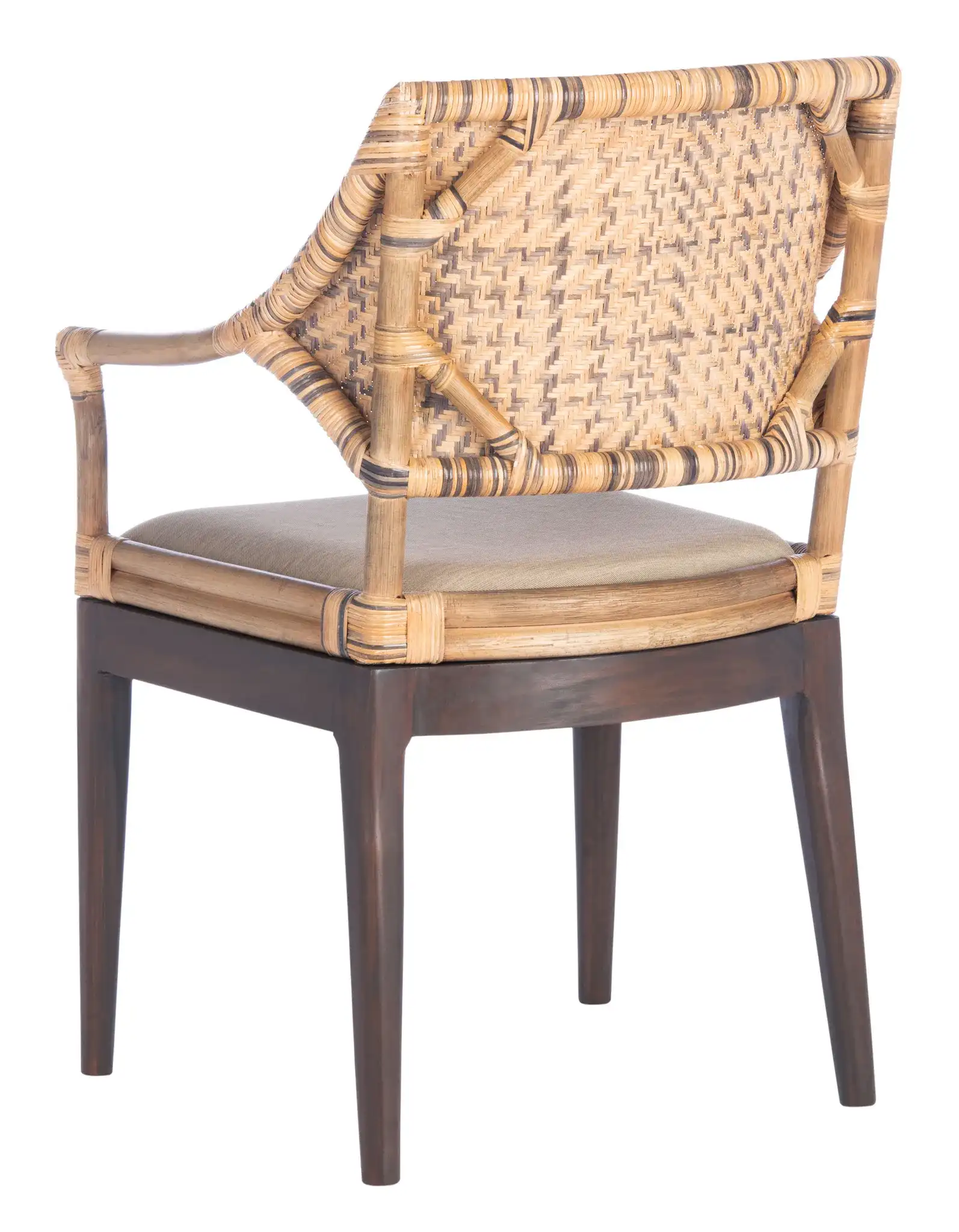 Carlo Arm Chair in Brown, detail view