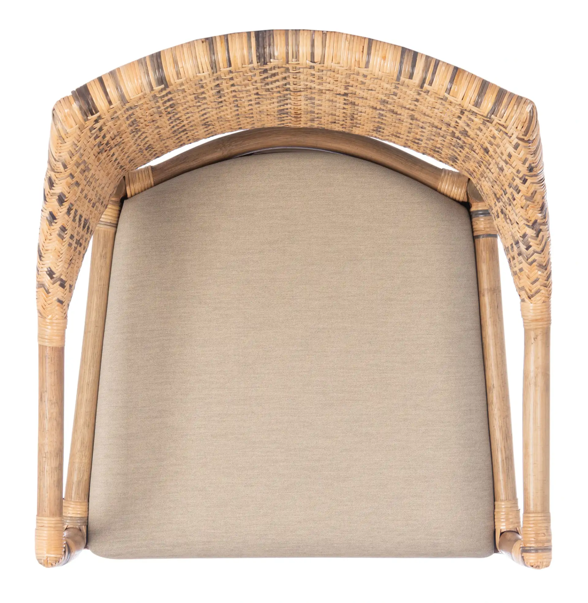 Carlo Arm Chair in Brown, detail view