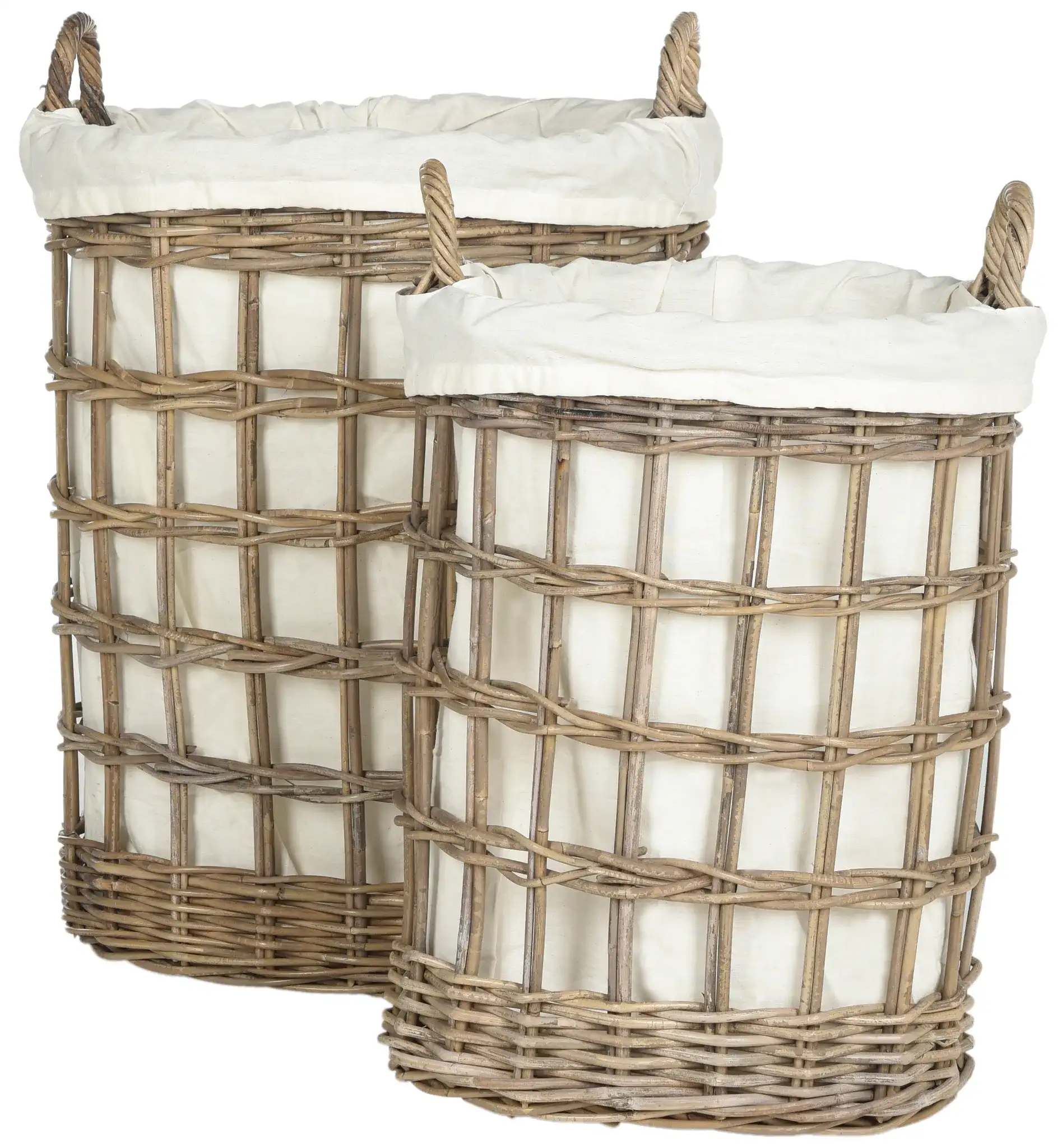 Adisa Set Of Two Laundry Baskets in Gray
