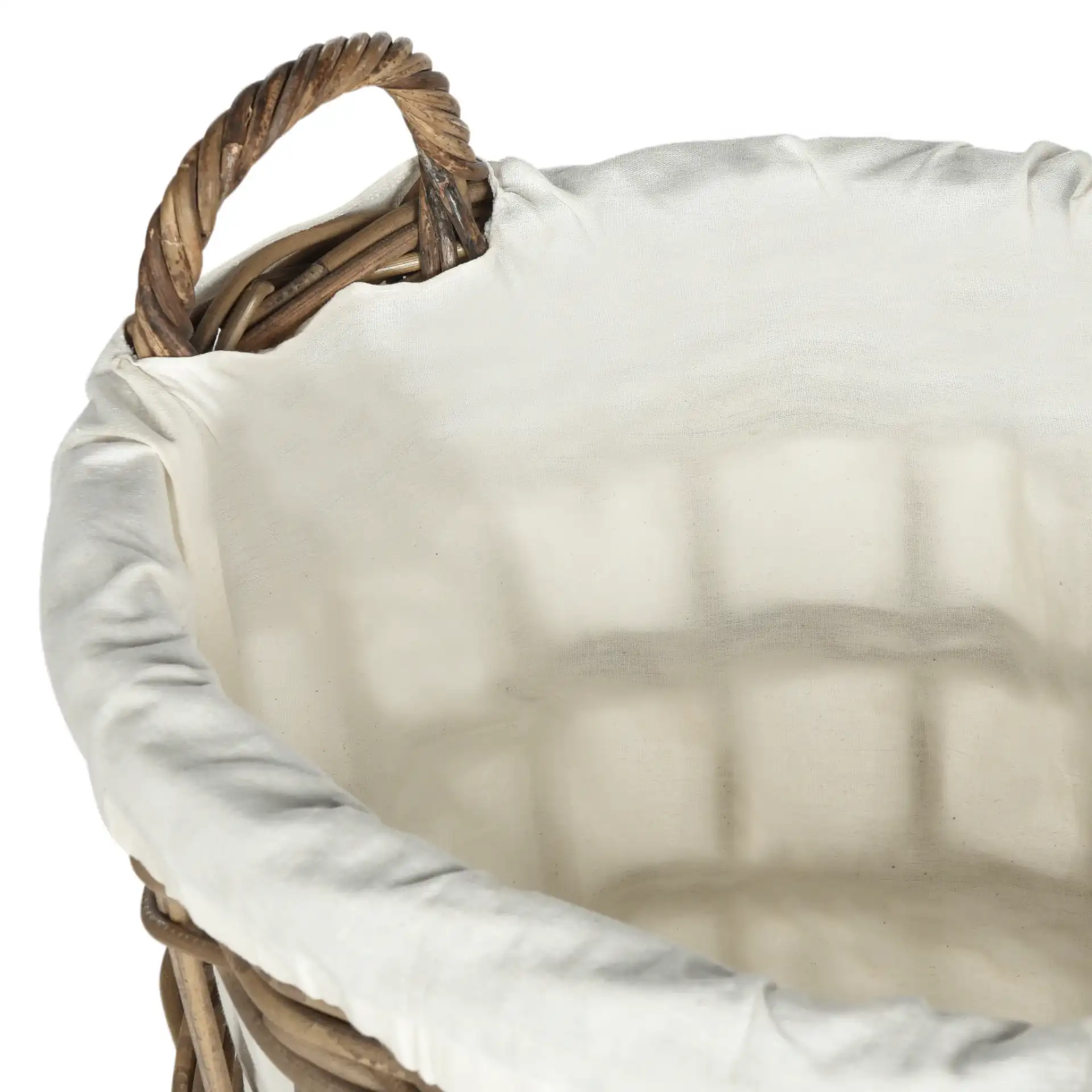 Adisa Set Of Two Laundry Baskets in Gray in a styled room