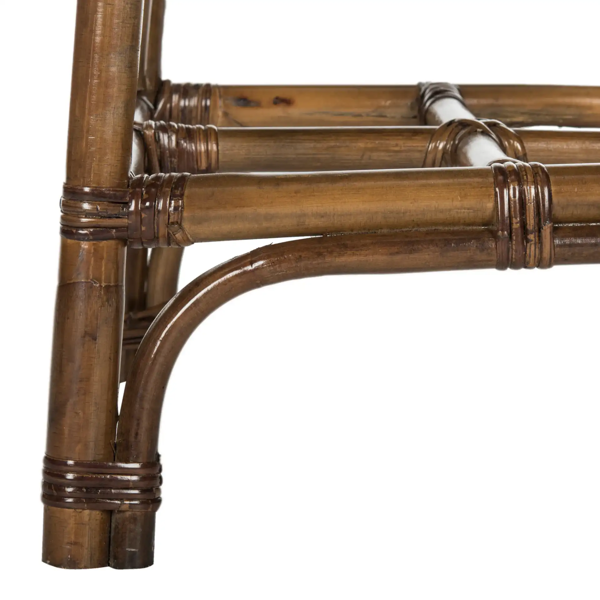 Ramiro Stool in Brown, detail view