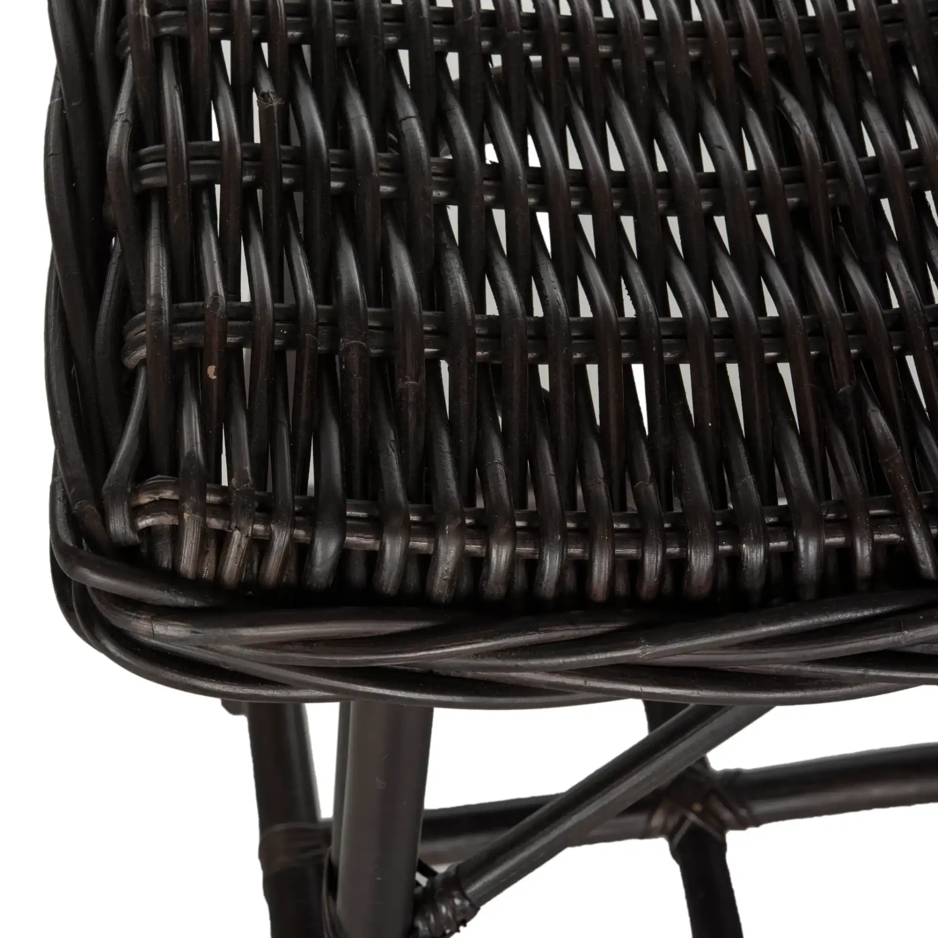 Amara Stool in Brown in a styled room