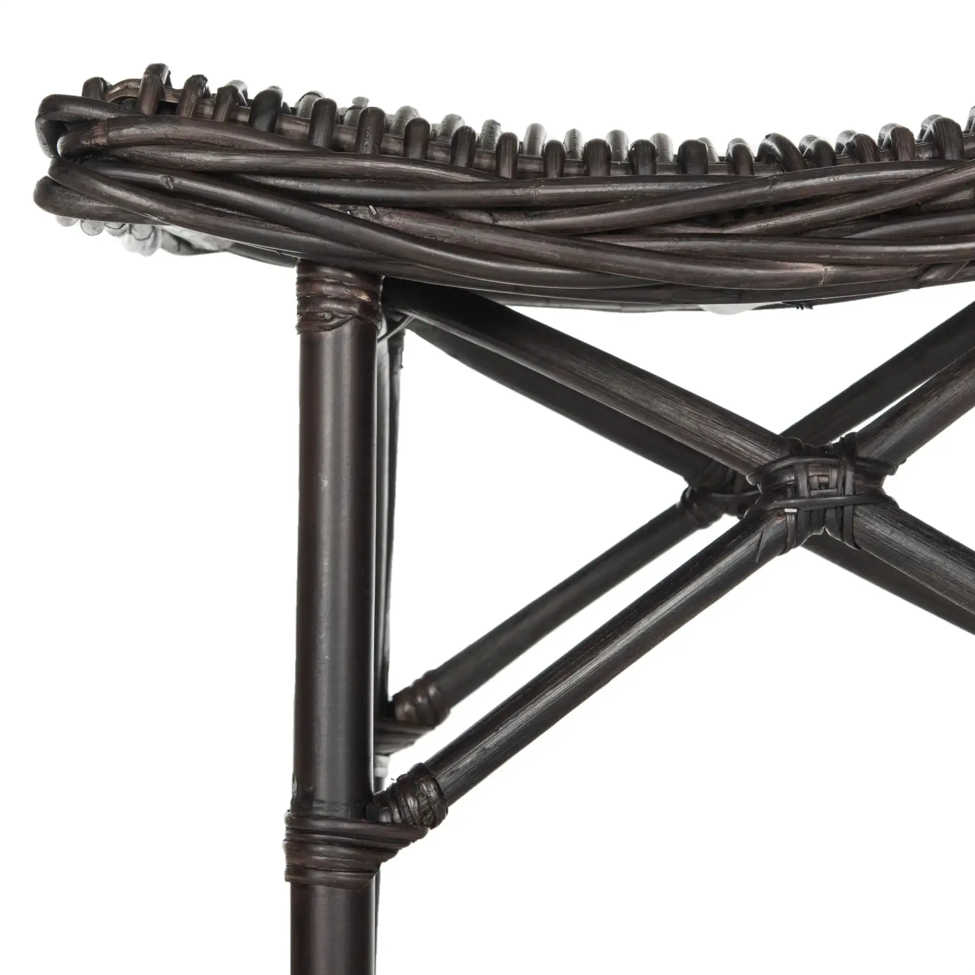 Amara Stool in Brown, detail view