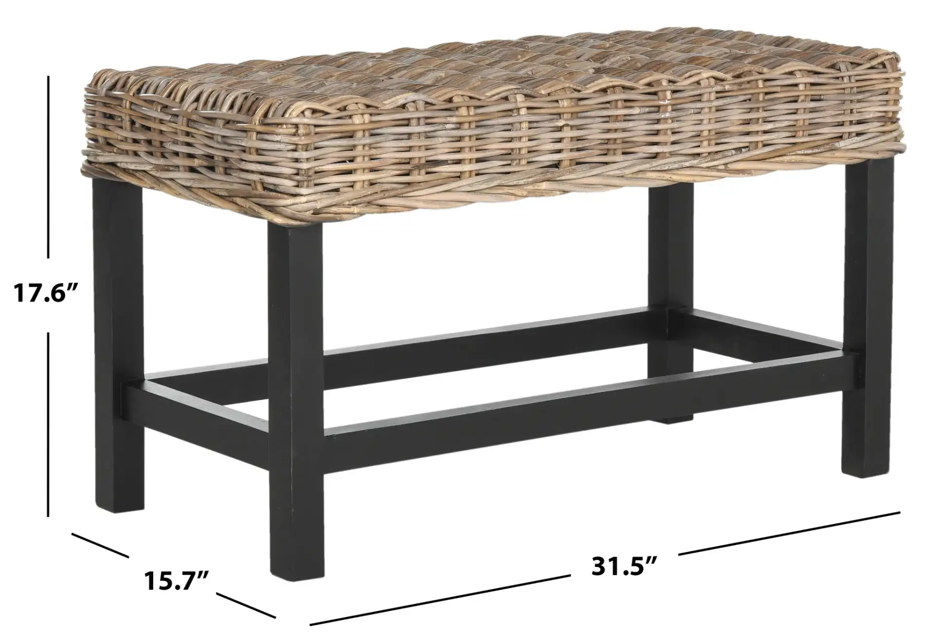 Omari Stool in Gray, detail view