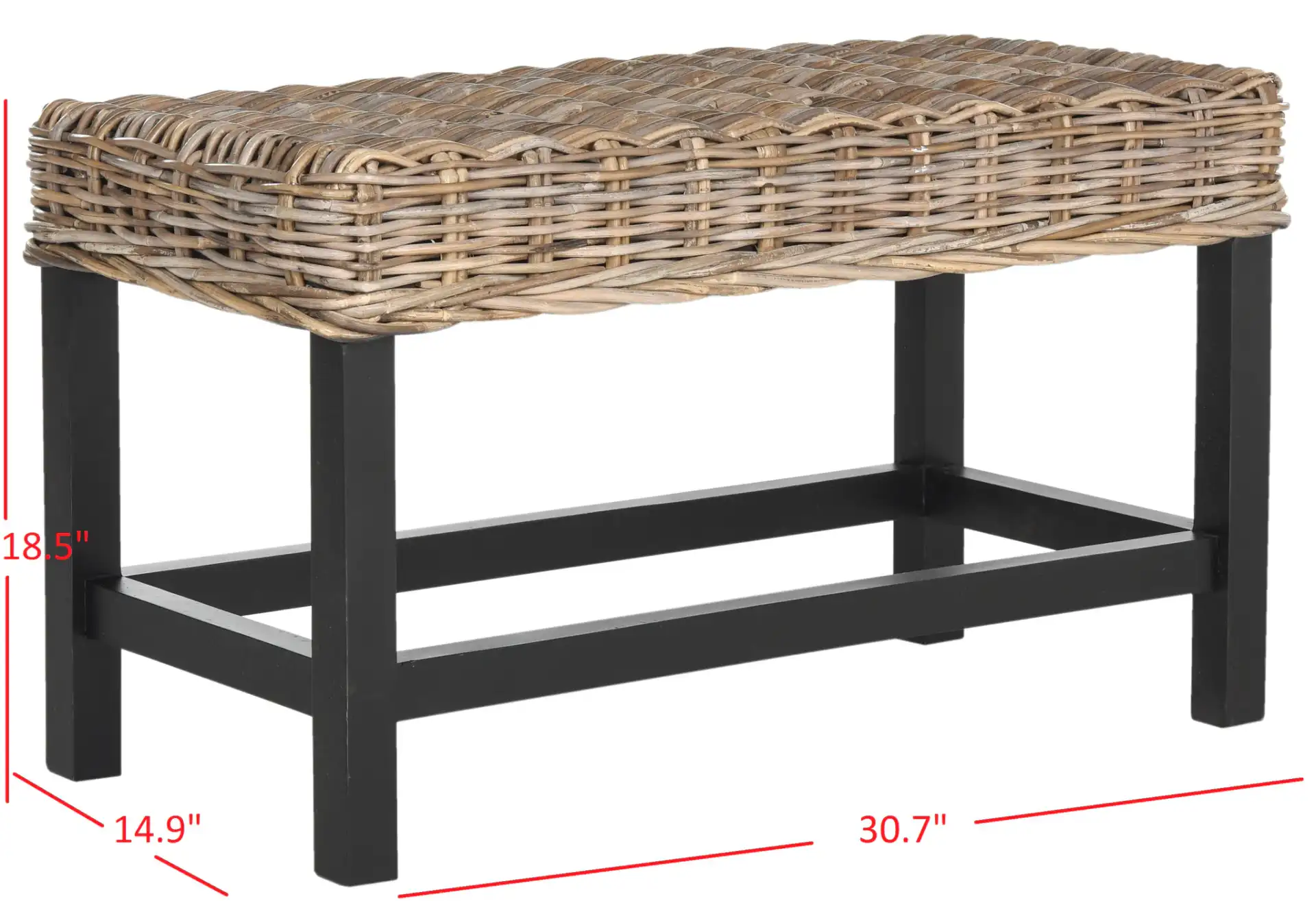 Omari Stool in Gray, detail view