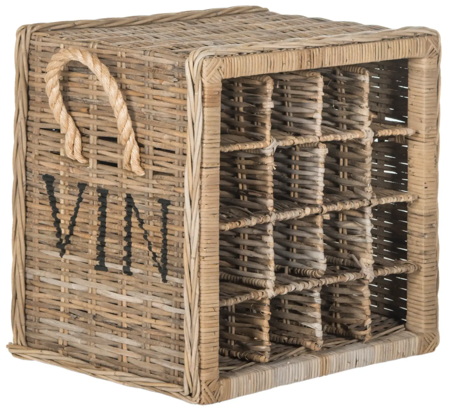 Aziza Wine Rack in Gray, detail view