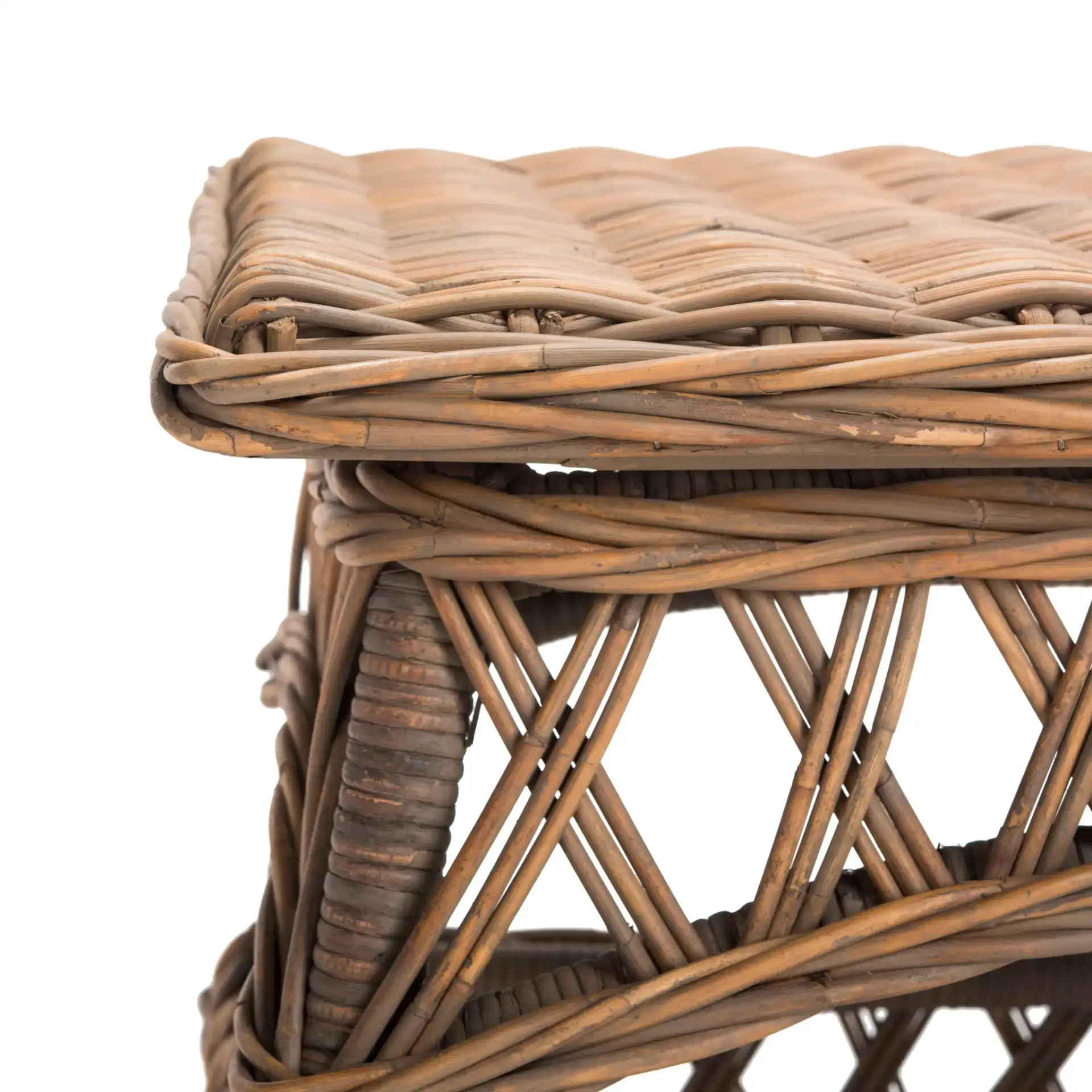 Sora Accent Table in Natural in a styled room