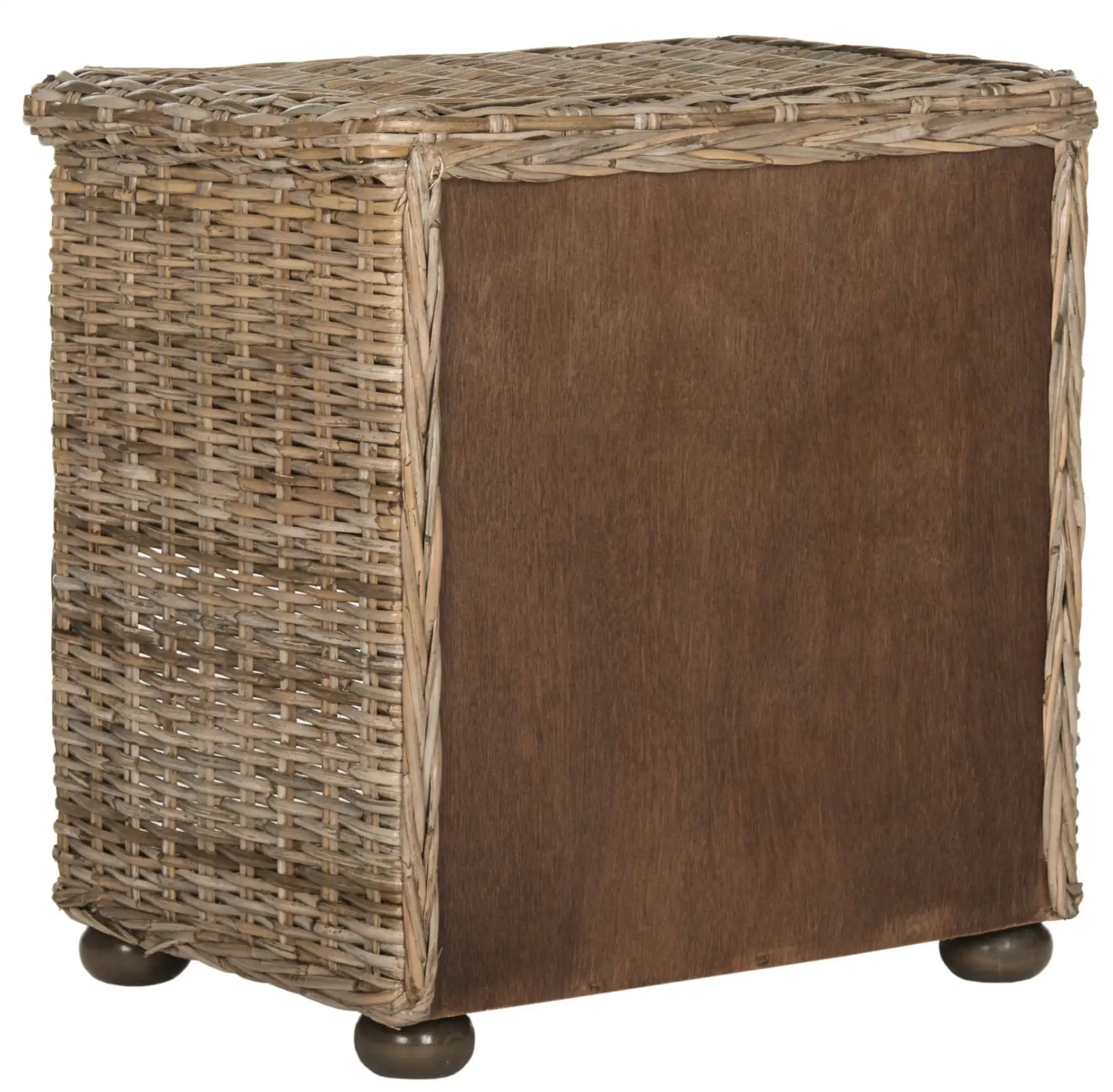 Lagos End Table in Gray, detail view