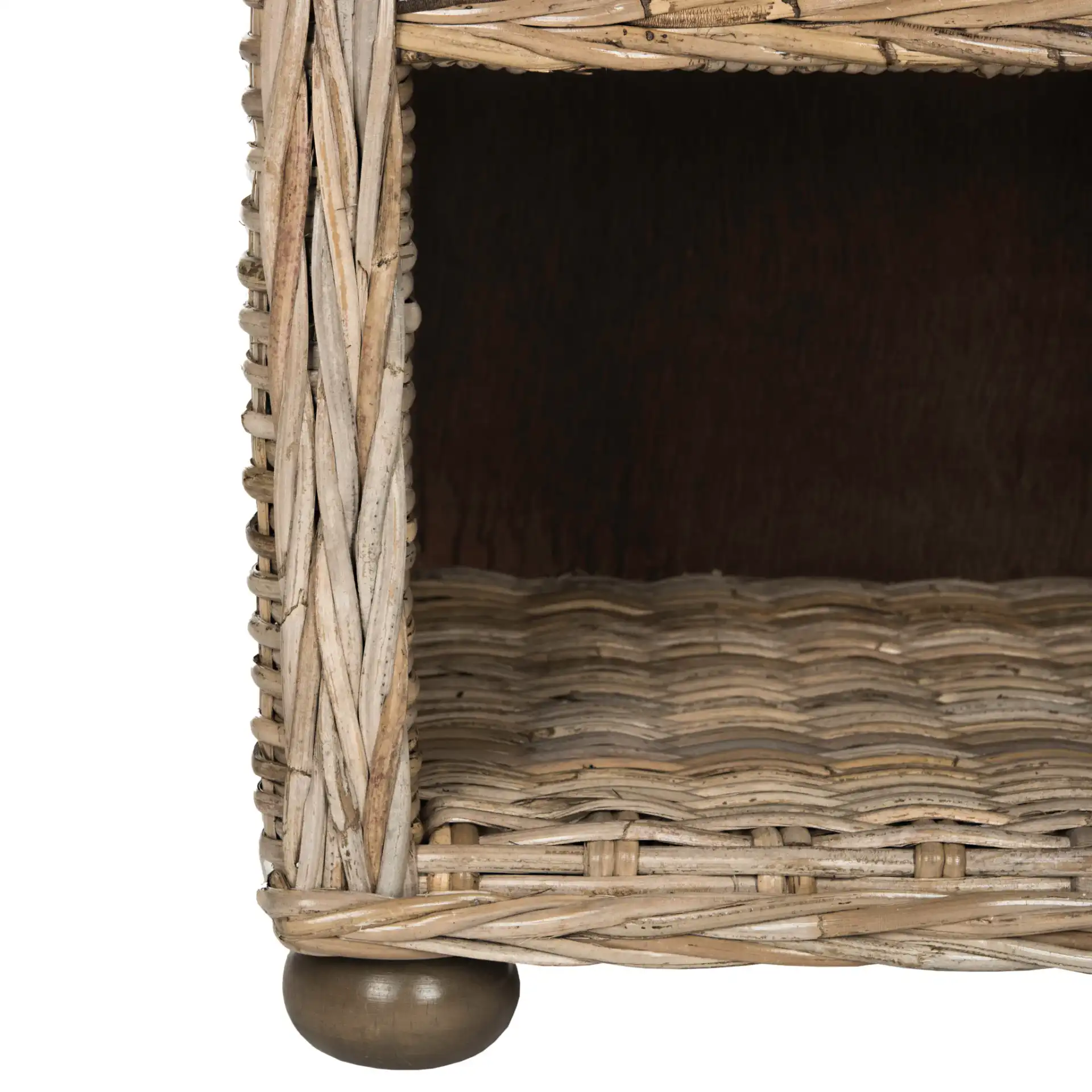 Lagos End Table in Gray, detail view