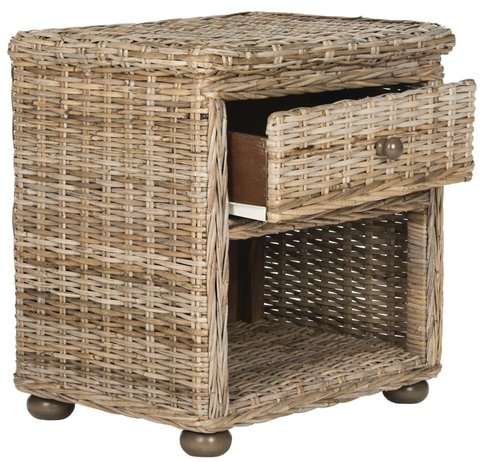Lagos End Table in Gray, detail view
