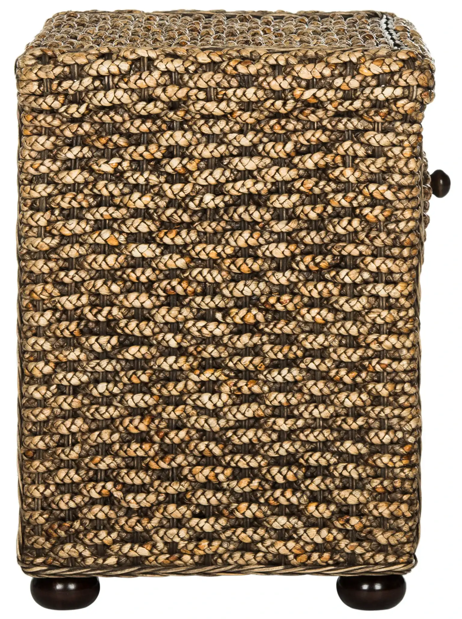 Musa End Table in Brown Wash, detail view