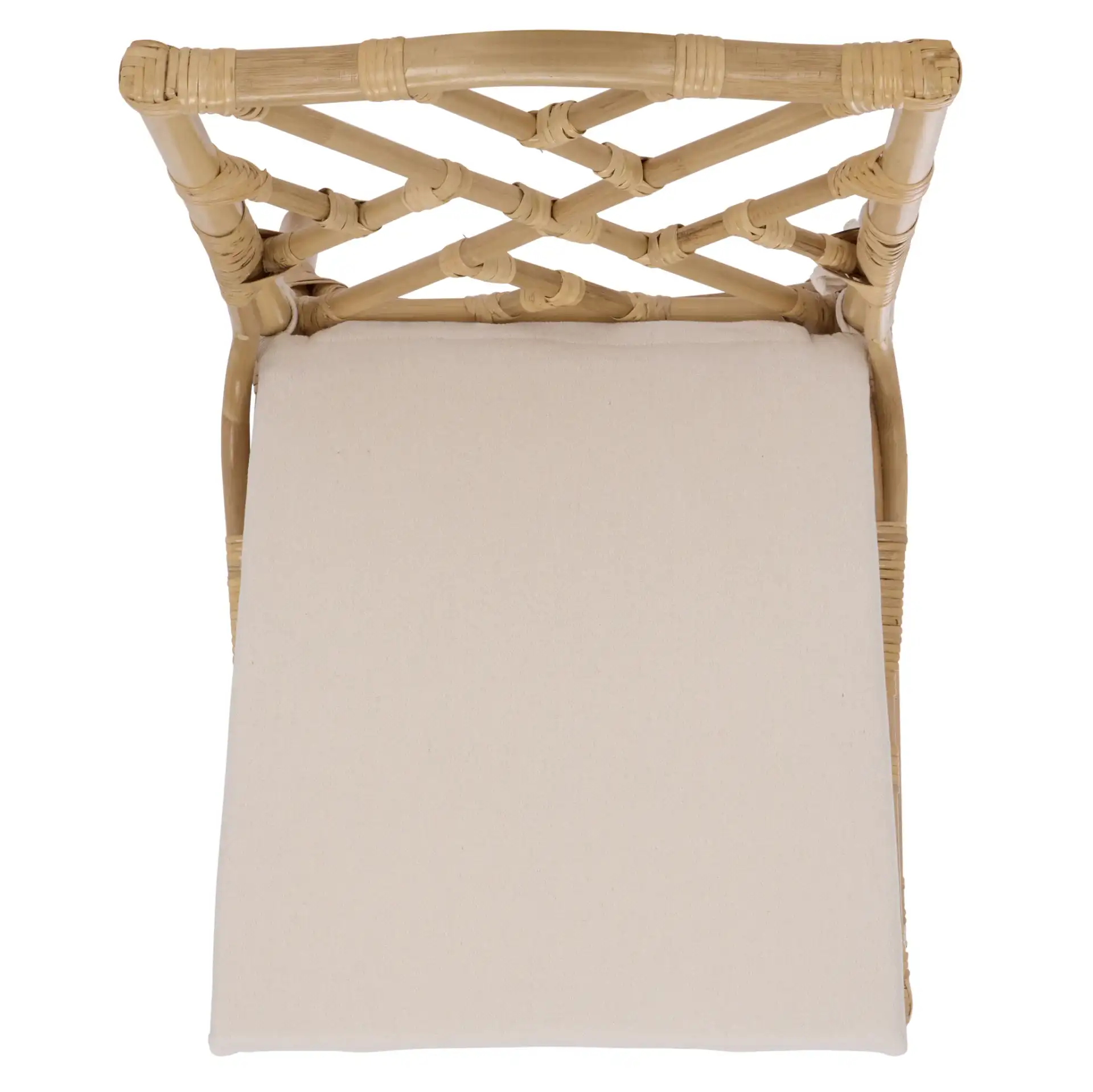 Chadale Rattan Dining Chair (Set of 2) in Natural / Cream, detail view