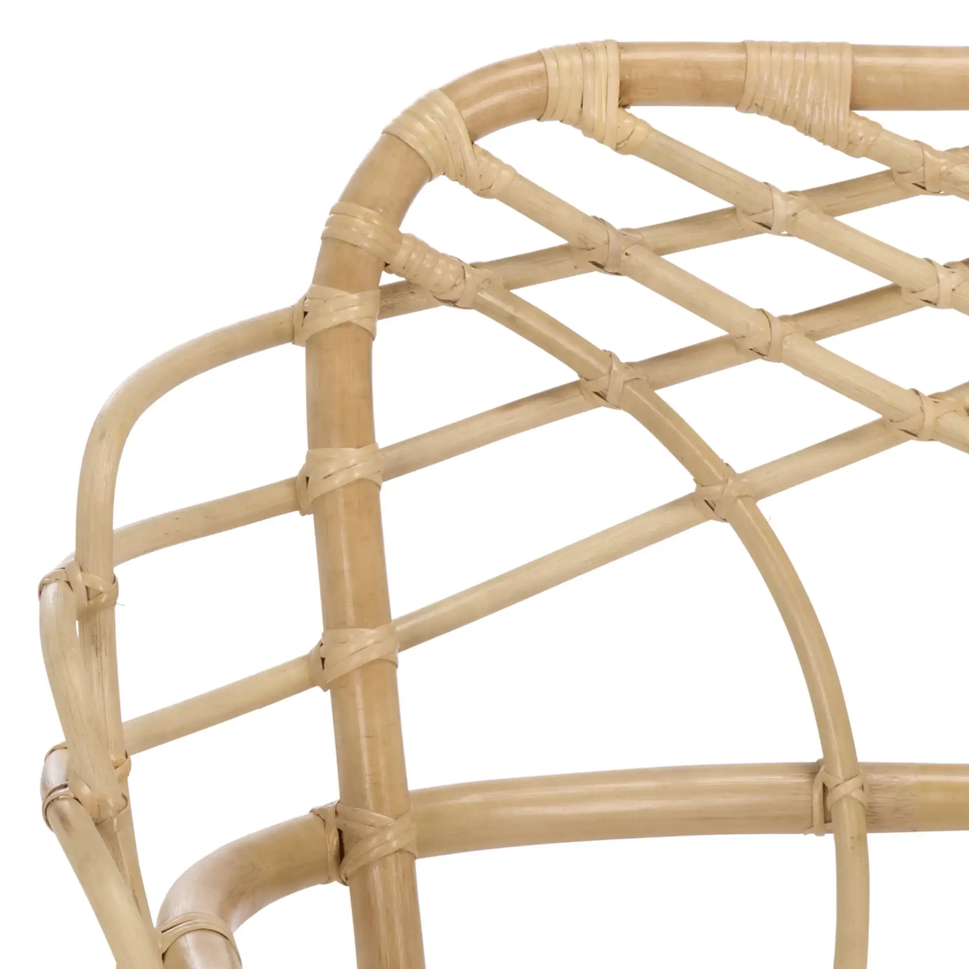 Junie Rattan Dining Chair in Natural / Cream in a styled room