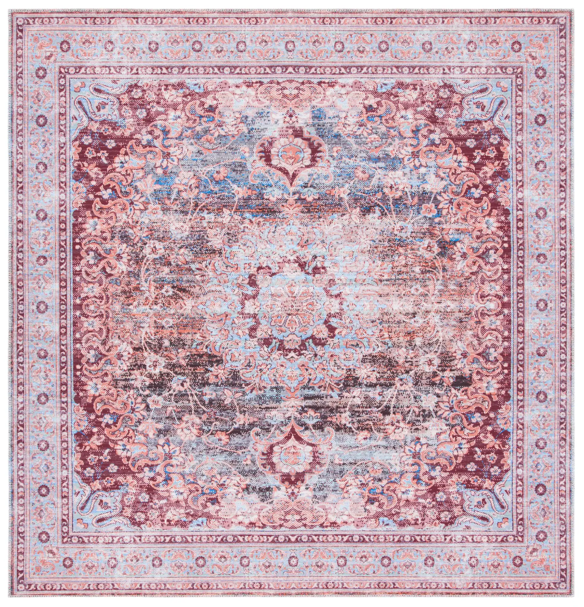 Light Blue / Red