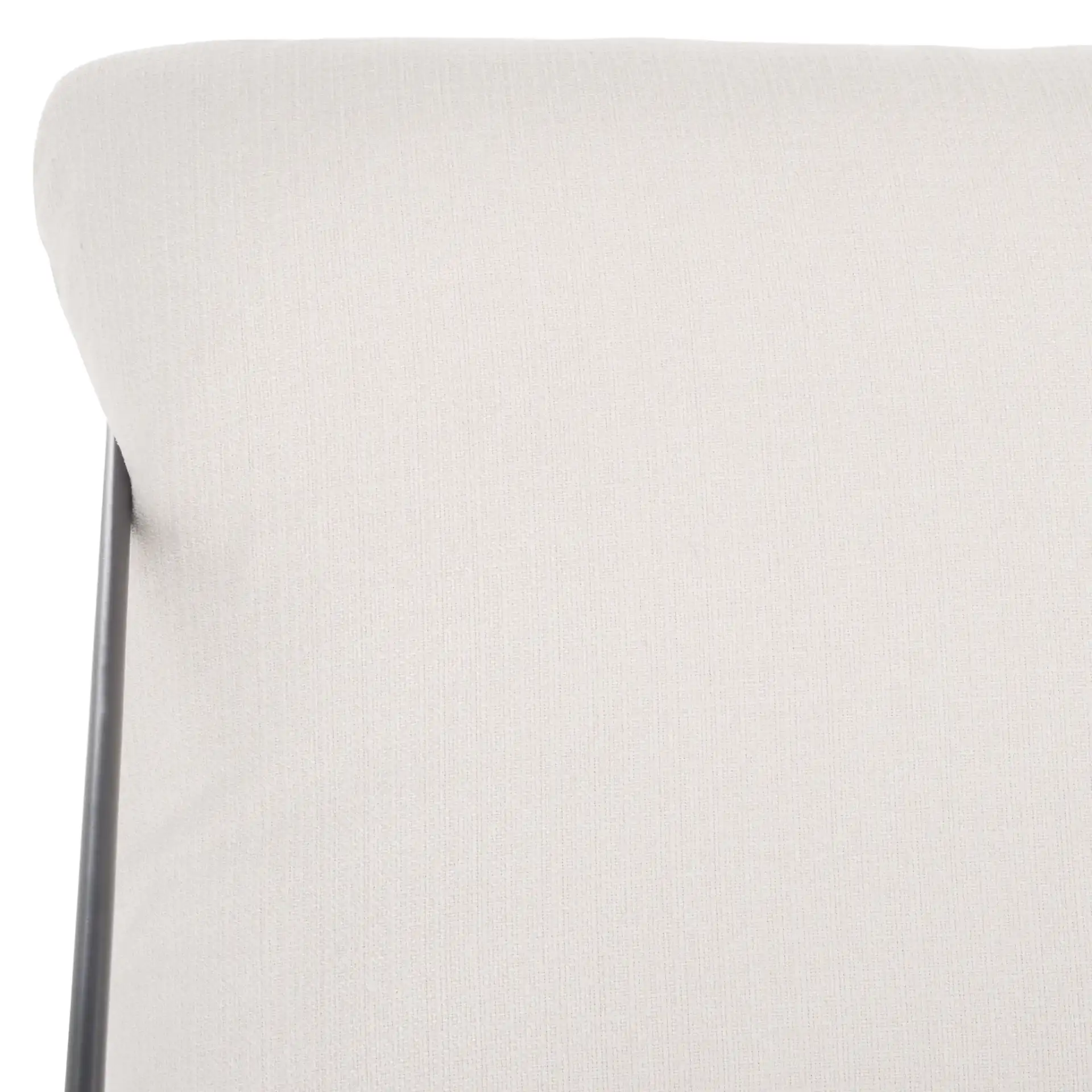 Portland Pillow Top Sofa in Ivory / Black in a styled room