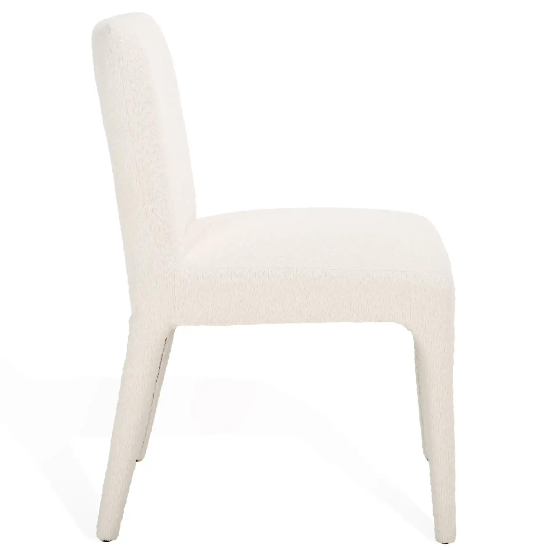 Derrick Boucle Dining Chair (Set Of 2) in Rusty Orange, detail view